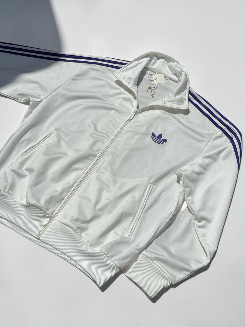 Veste de survêtement Adidas Originals – Blanche et violette – XL – Mixte — vue principale
