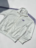 Veste Adidas Originals Blanche Bandes Violettes XL Mixte