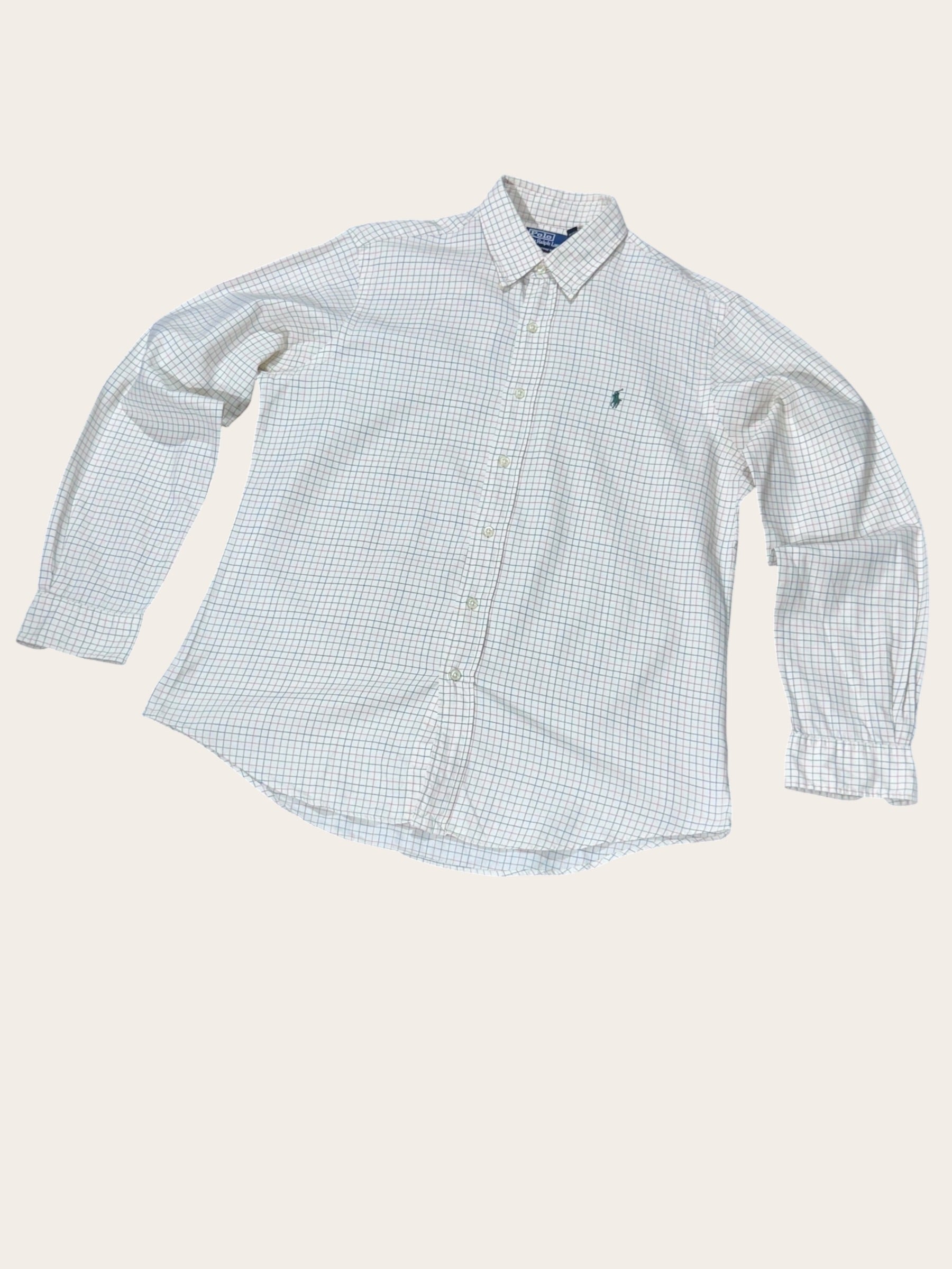Chemise Polo Ralph Lauren à carreaux – Beige – L – Mixte — vue principale