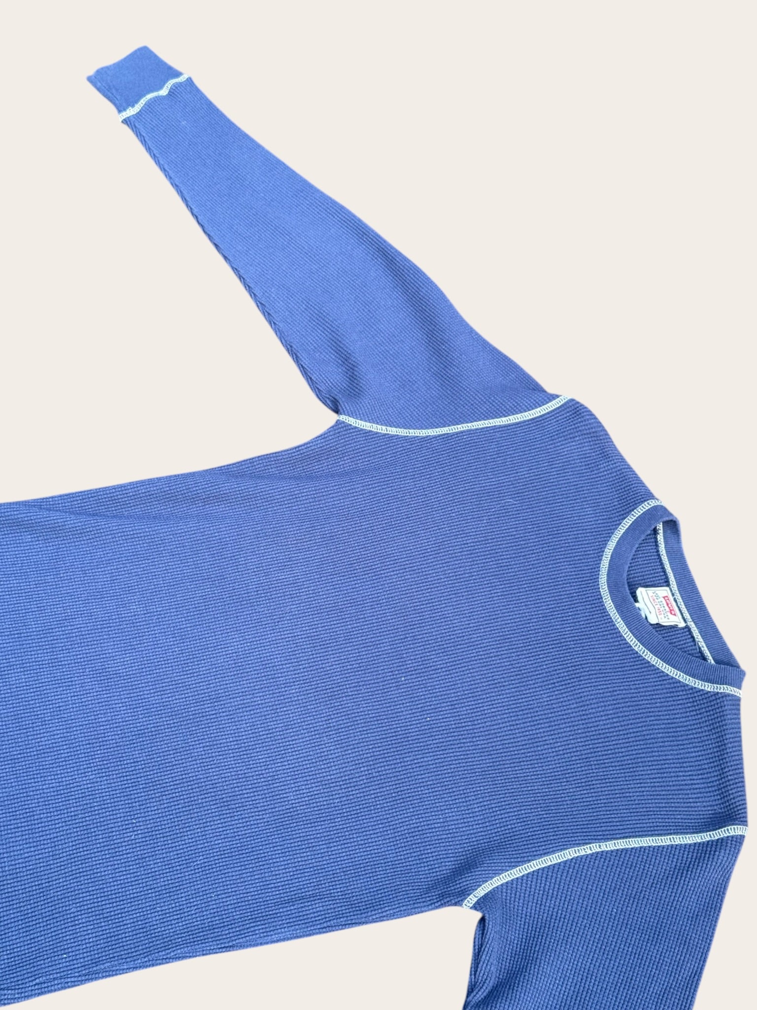 Pull Levi’s Waffle Bleu Vintage Taille M Homme