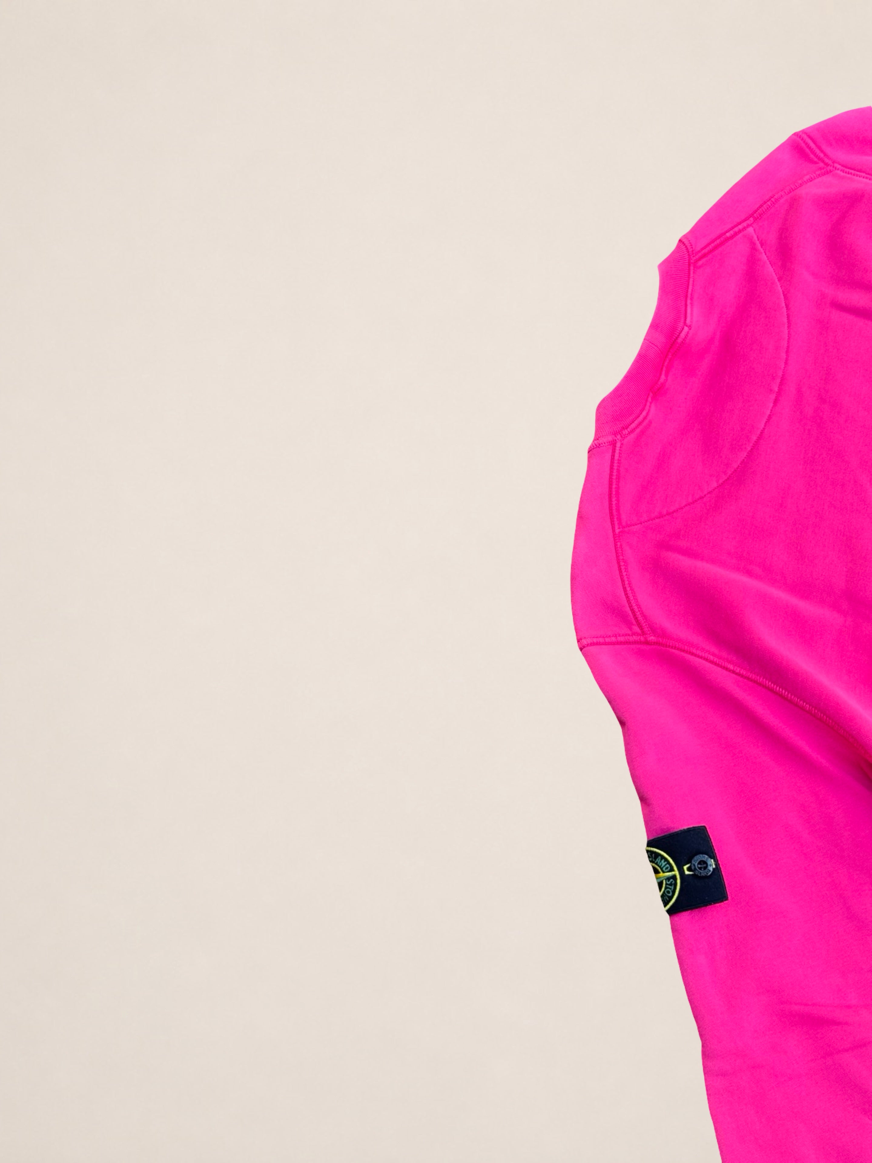 Sweat Stone Island col rond – Rose fuchsia – S – Mixte — photo complémentaire 5