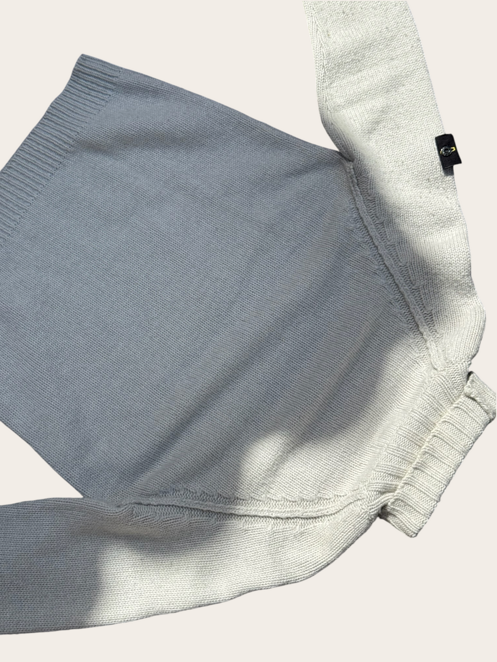 Pull Stone Island col roulé – Blanc – L – Mixte — photo complémentaire 6