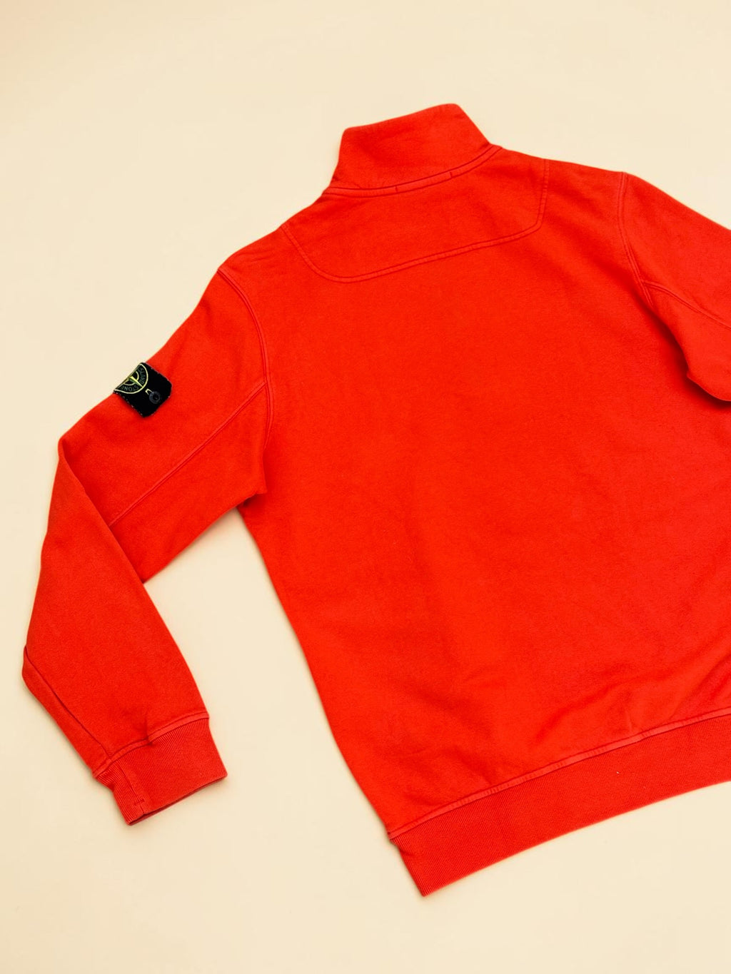 Sweat Stone Island demi-zip – Orange – M – Mixte — photo complémentaire 4