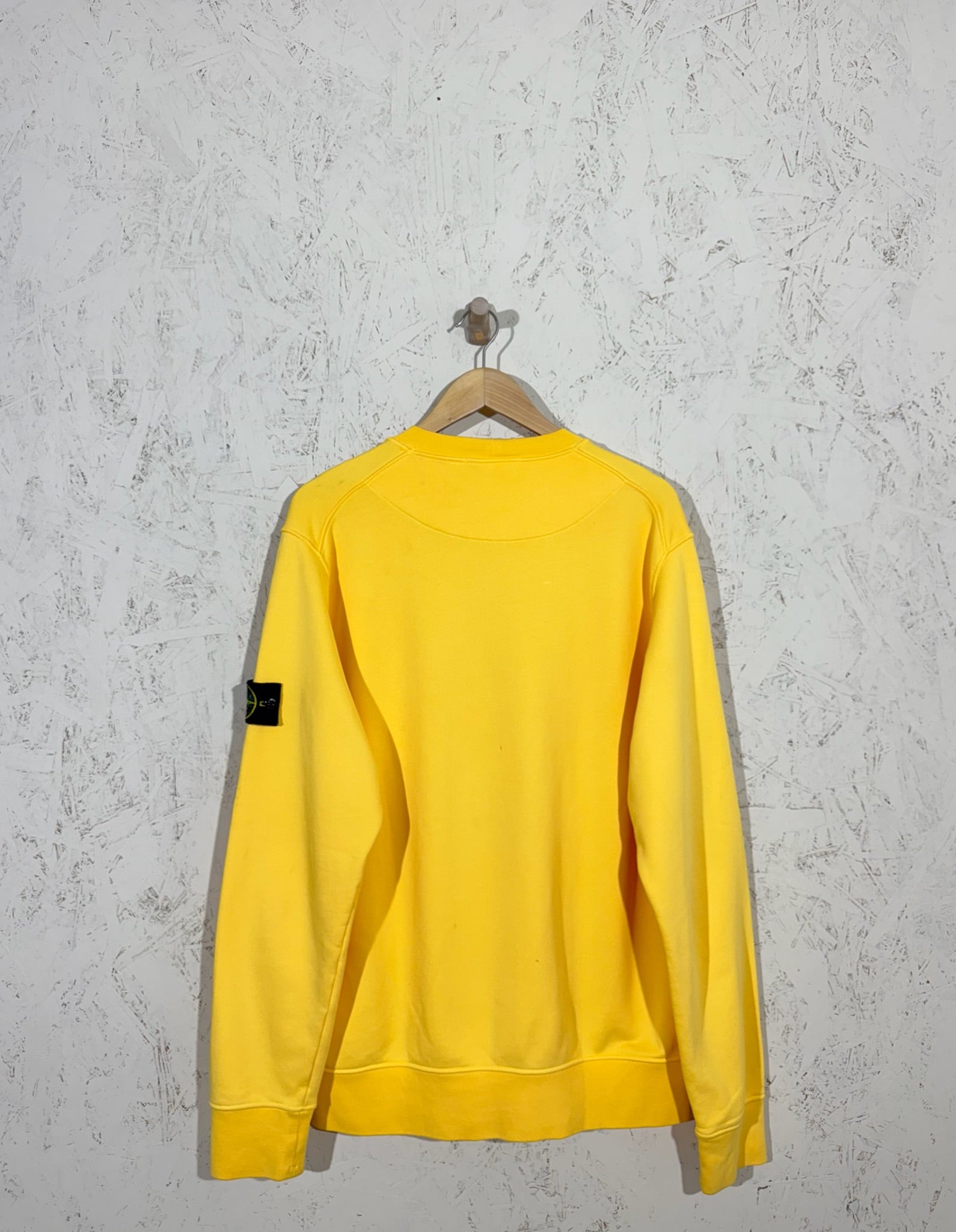 Pull Stone Island Jaune XL Mixte Badge Logo