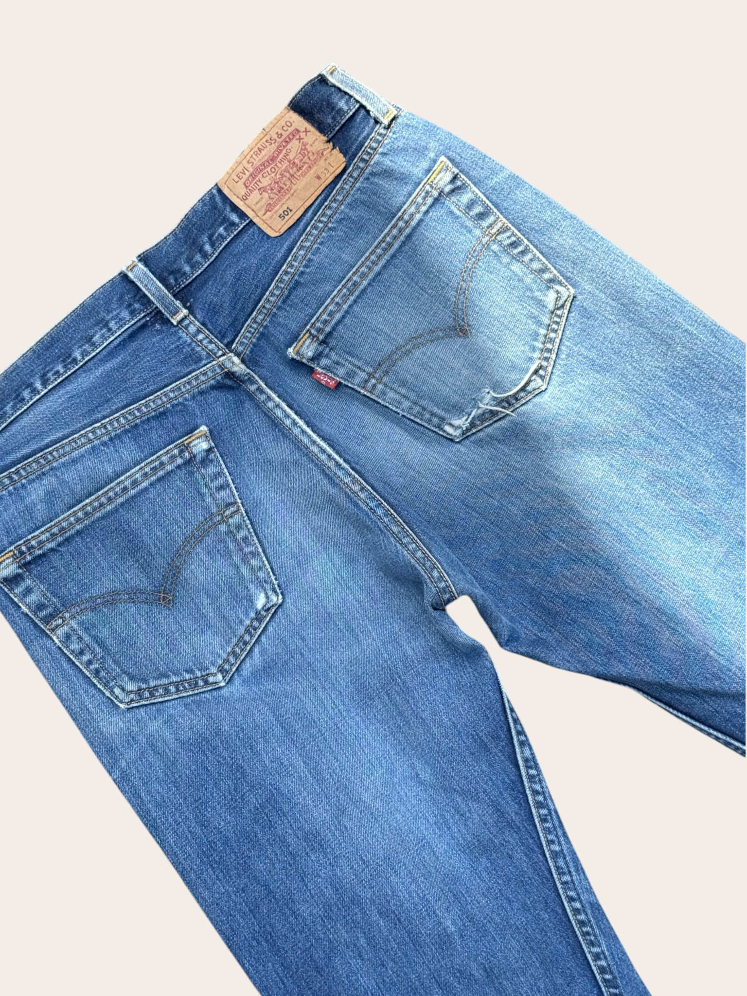 Levi’s 501 Jean Destroy Bleu W31 L34 Homme