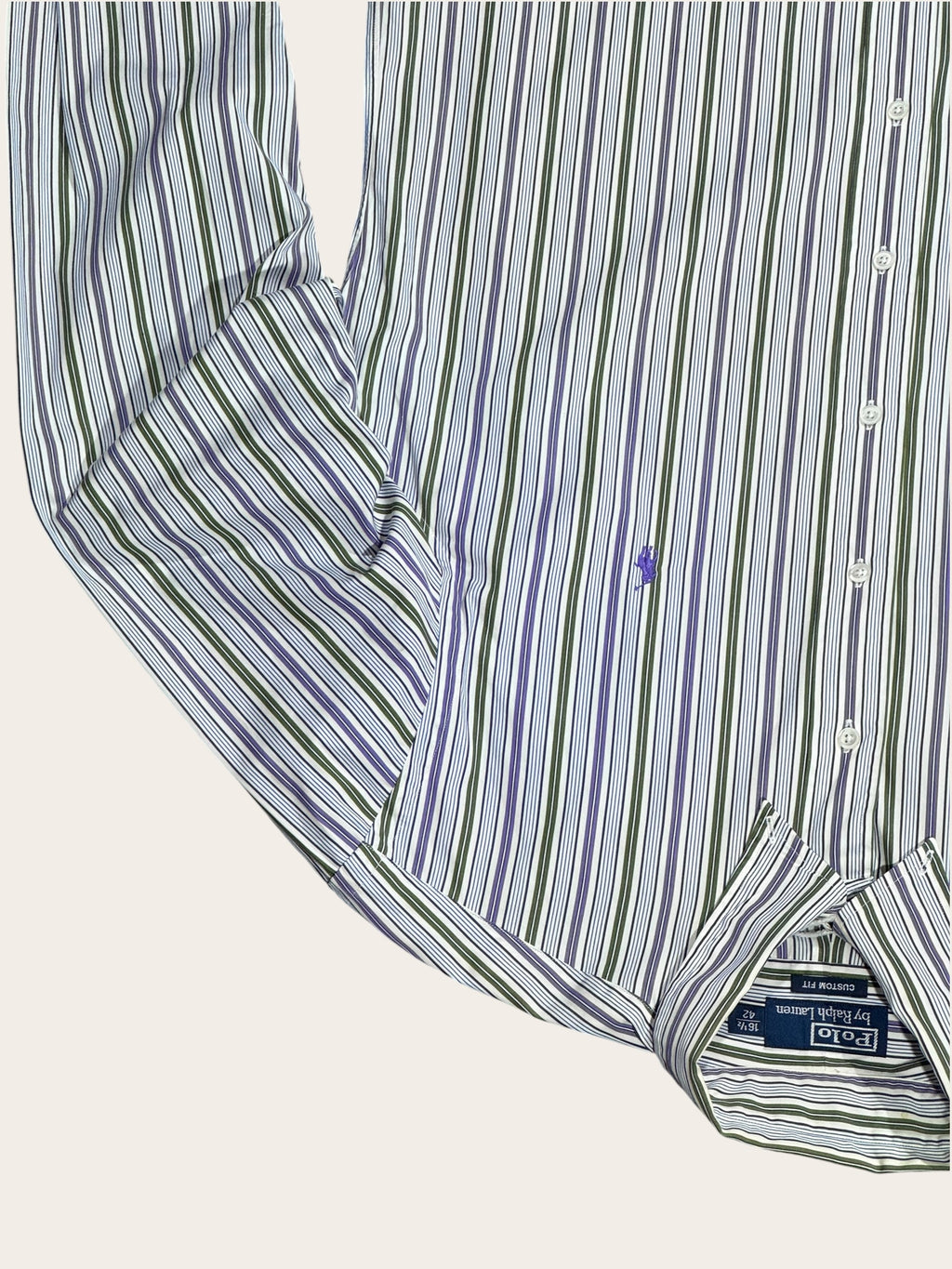Chemise Polo Ralph Lauren à rayures – Multicolore – T.16,5/42 – Mixte — photo complémentaire 3