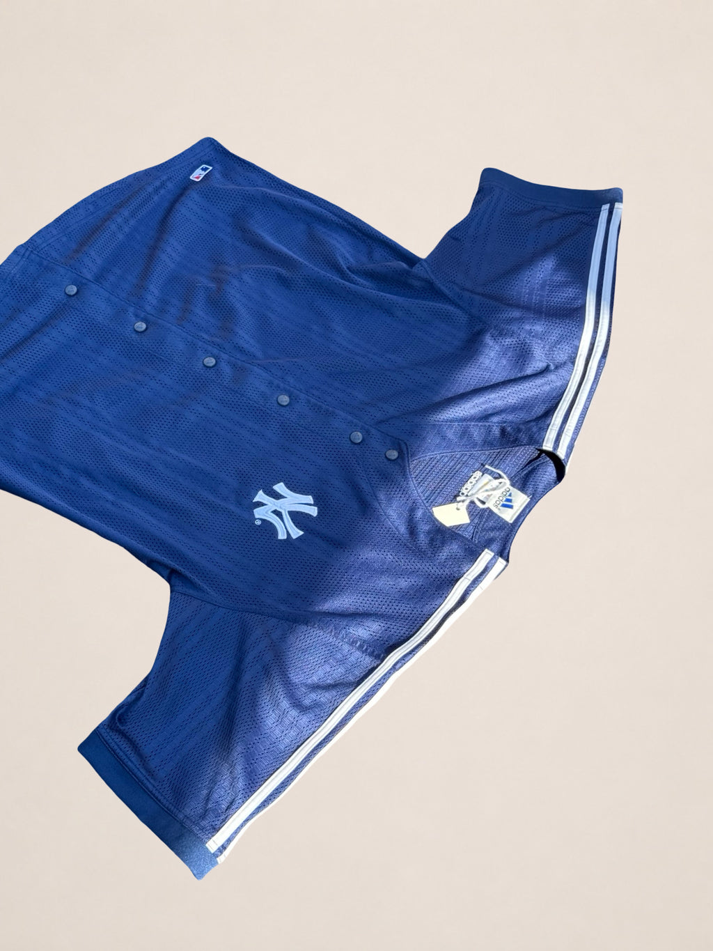 Maillot de baseball Adidas New York Yankees – Bleu – XL – Mixte – Vintage — photo complémentaire 3