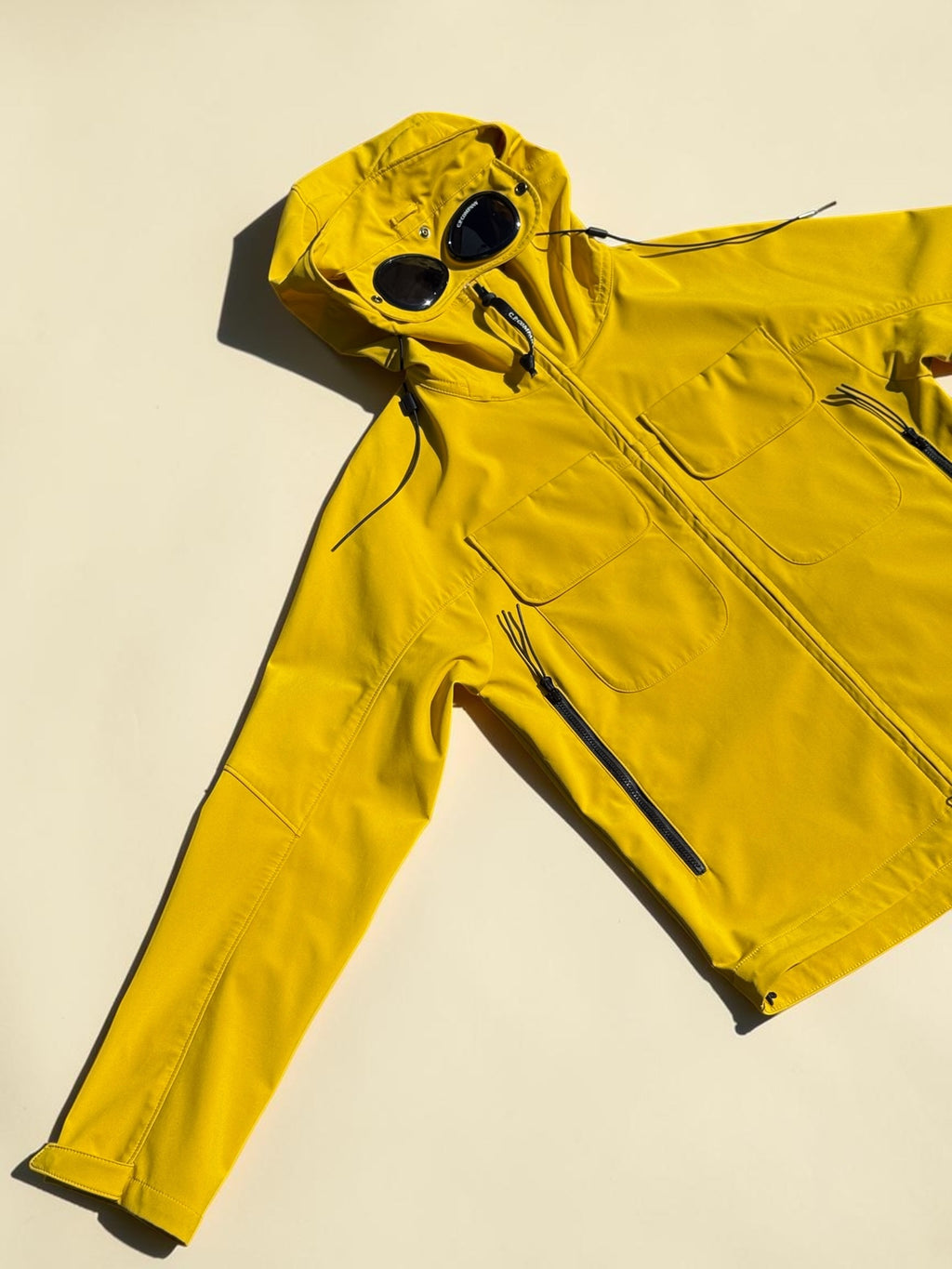 Veste C.P. Company Goggle Softshell – Jaune – T.44 – Mixte — vue principale
