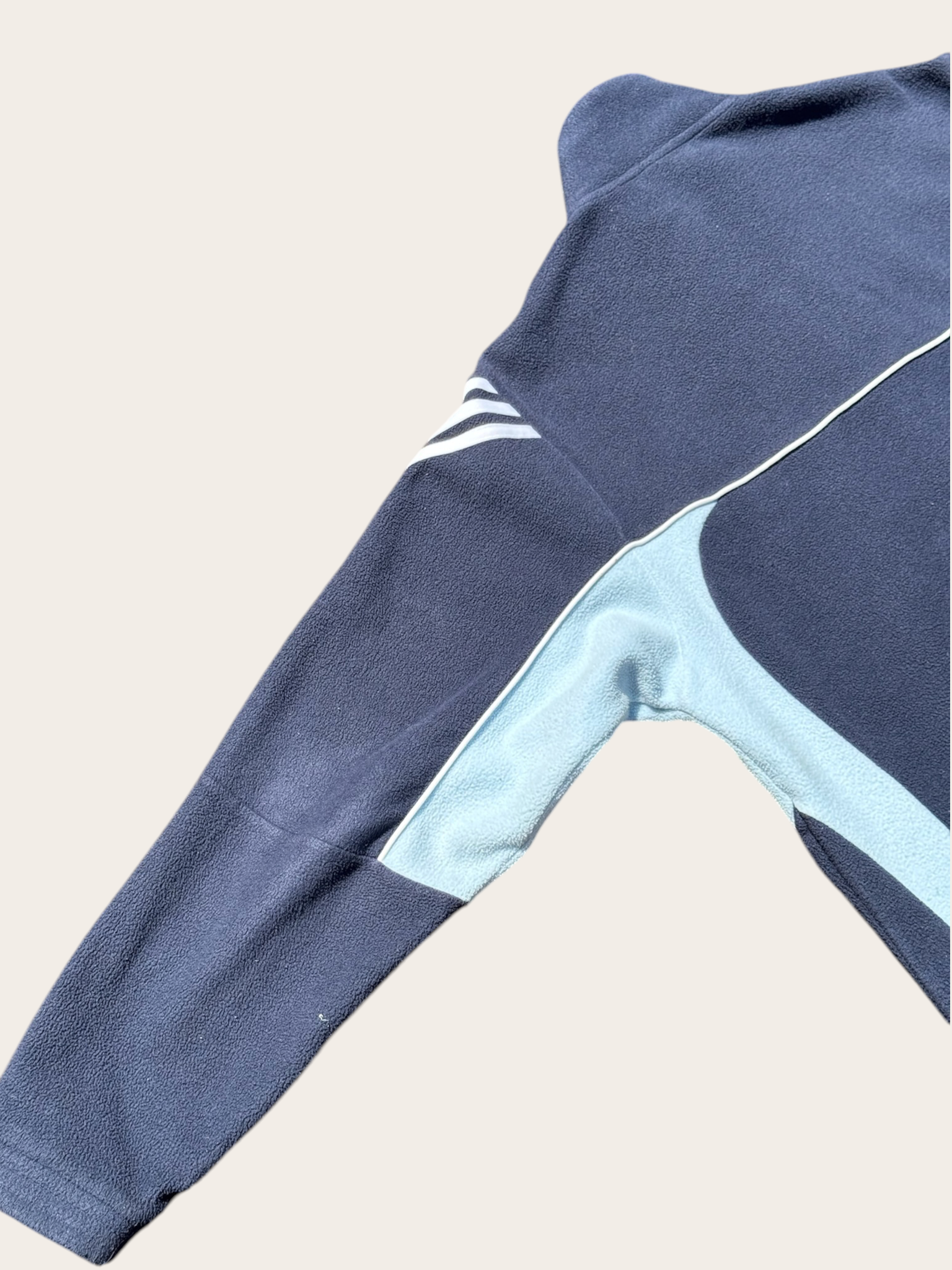 Veste Polaire Adidas Bleu Marine Bleu Clair Taille M Homme