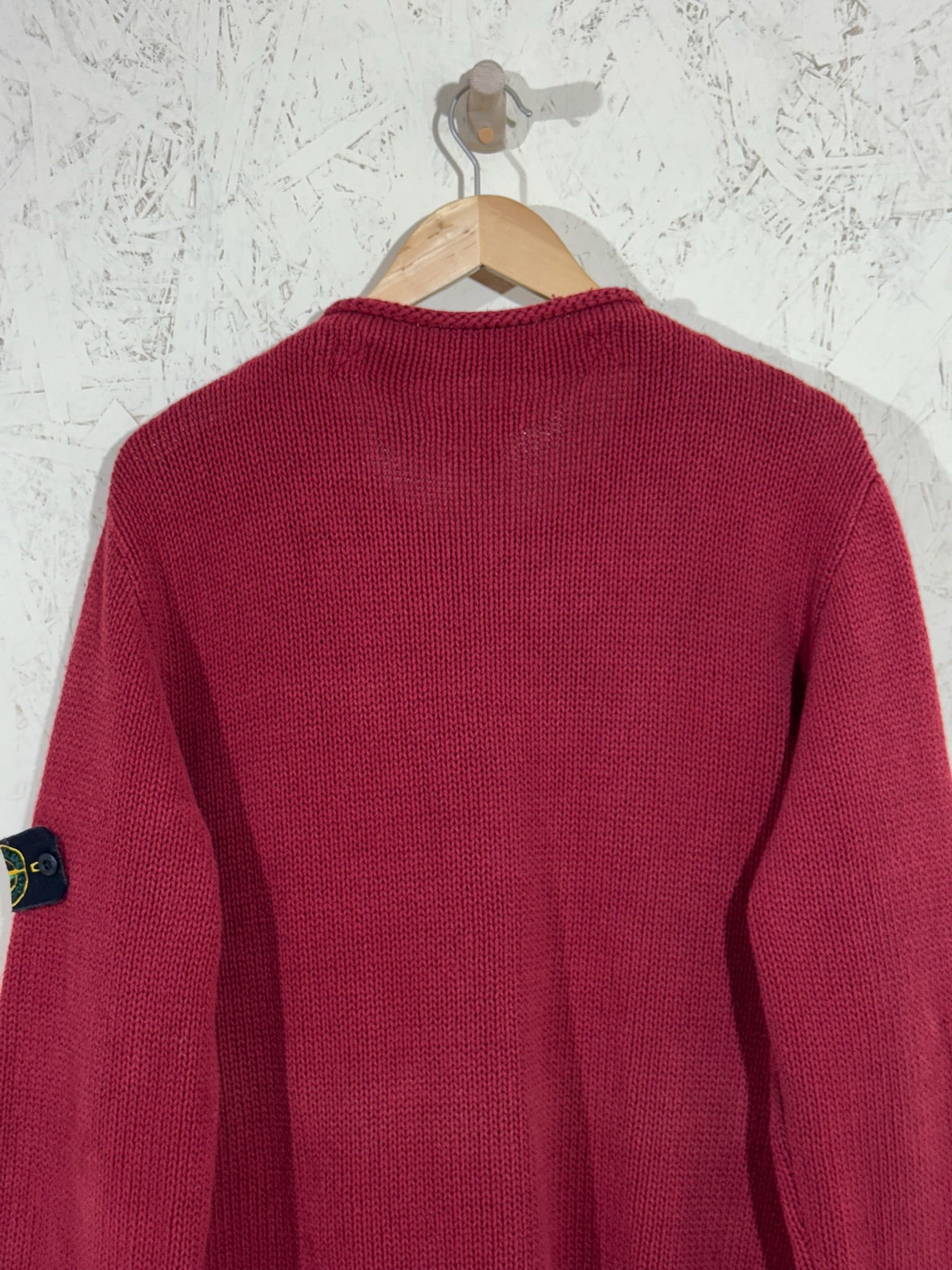 Pull Stone Island Bordeaux Vintage L Mixte