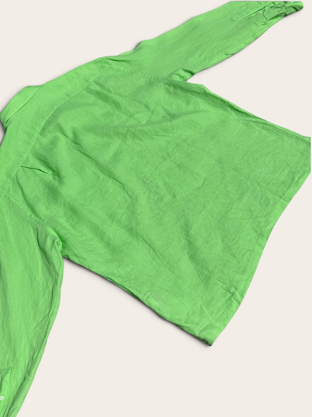 Façonnable Linen Shirt – Apple Green – XL – Men's