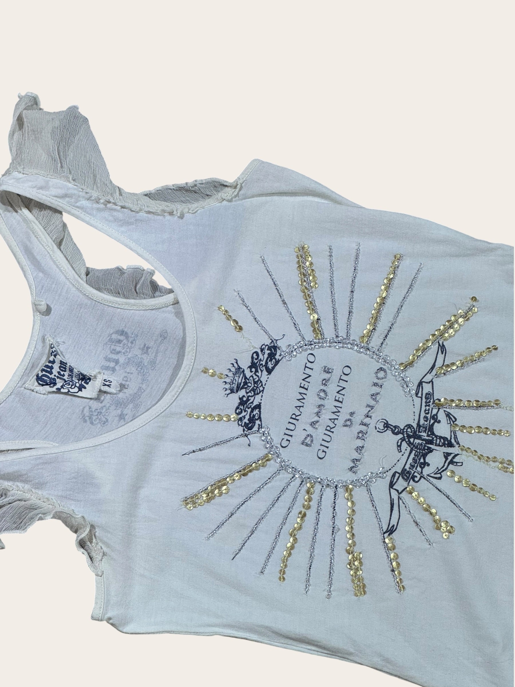 T-shirt Guess – Blanc – XS – Femme — photo complémentaire 2