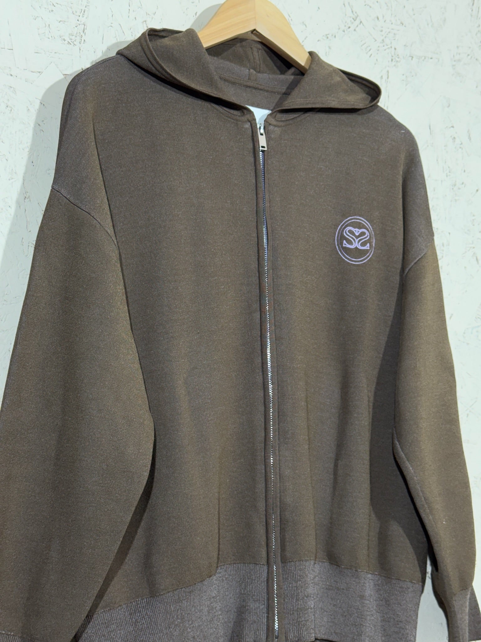 Veste Zippée Sandro Marron à Capuche L Mixte