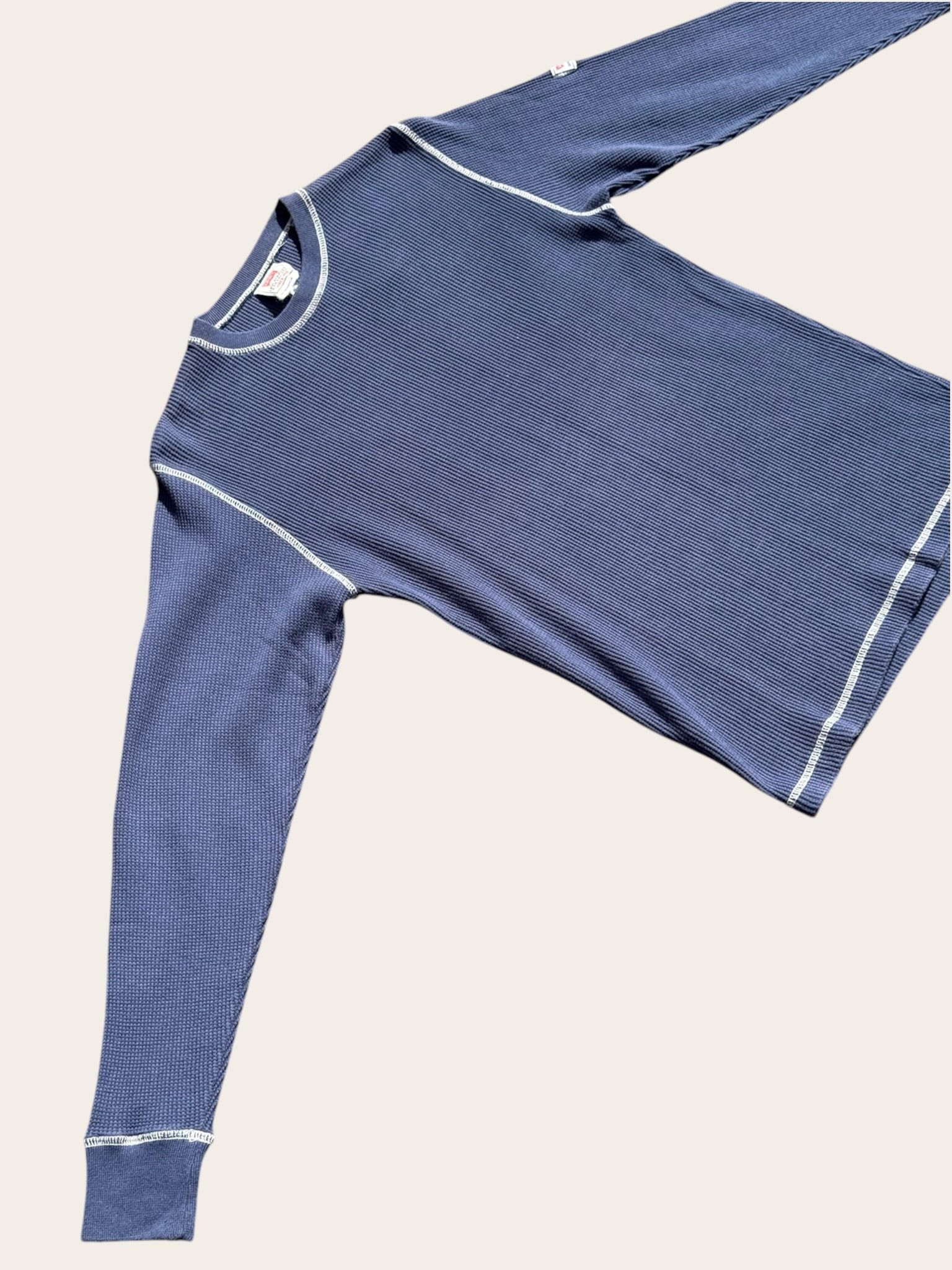 Pull Levi’s Waffle Bleu Vintage Taille M Homme