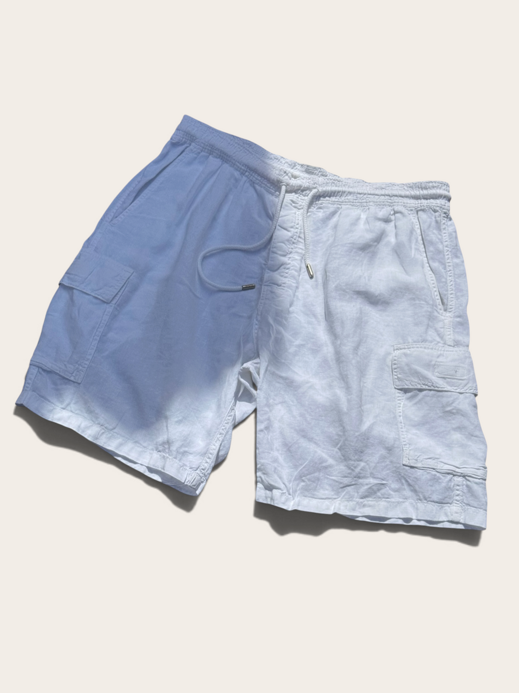 Vilebrequin Linen Cargo Bermuda Shorts – White – XXL – Men's
