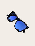 Lunettes de soleil Marc Jacobs Oversize – Écaille et bleu miroir – Taille unique – Mixte — vue principale