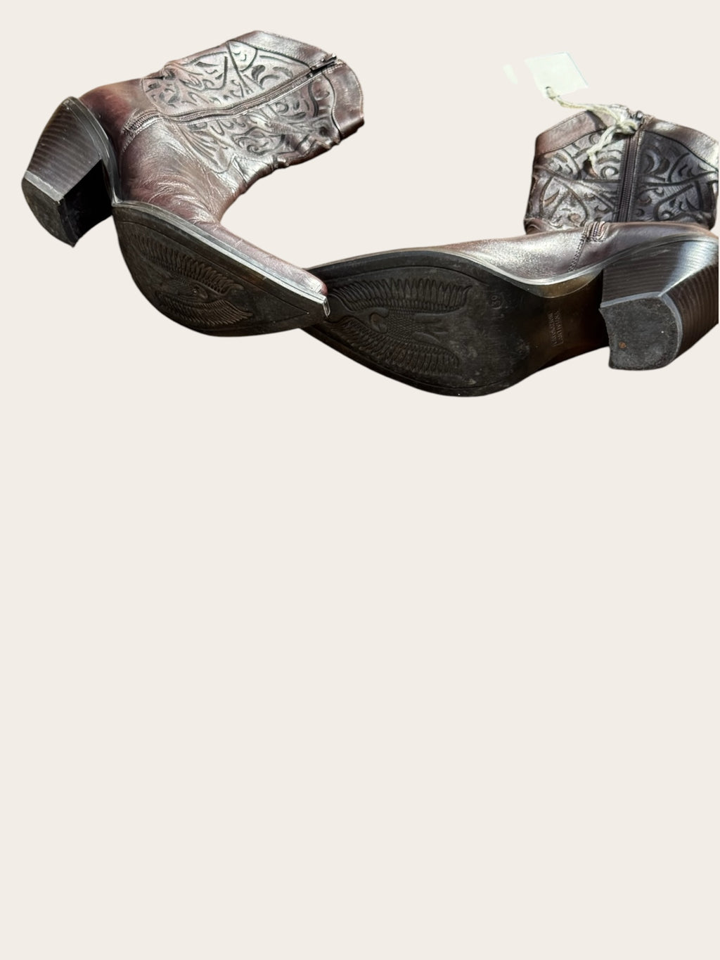 Santiags Donna Piu en cuir – Marron – T.39 – Femme — photo complémentaire 3