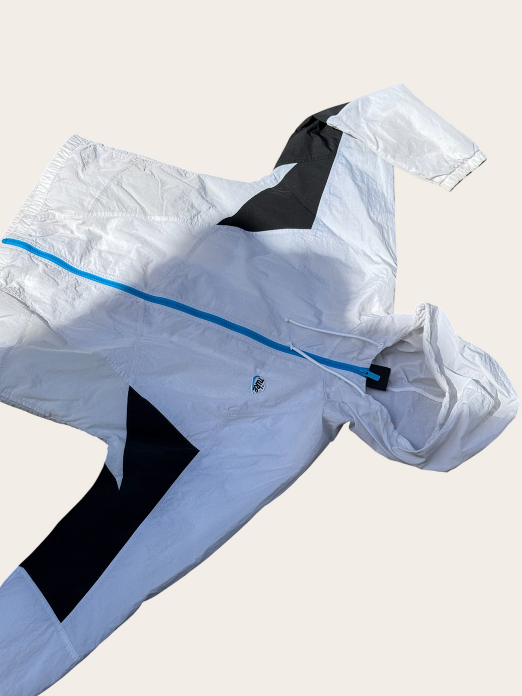 Coupe-vent Nike Windrunner – Blanc, bleu et noir – S – Mixte — photo complémentaire 2