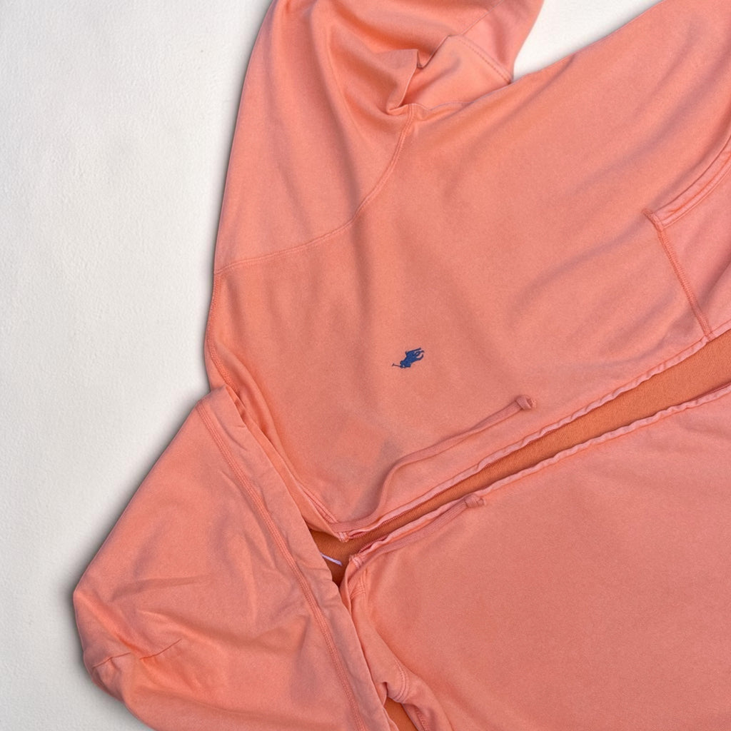 Sweat à capuche zippé Polo Ralph Lauren – Corail – XL – Mixte — photo complémentaire 3