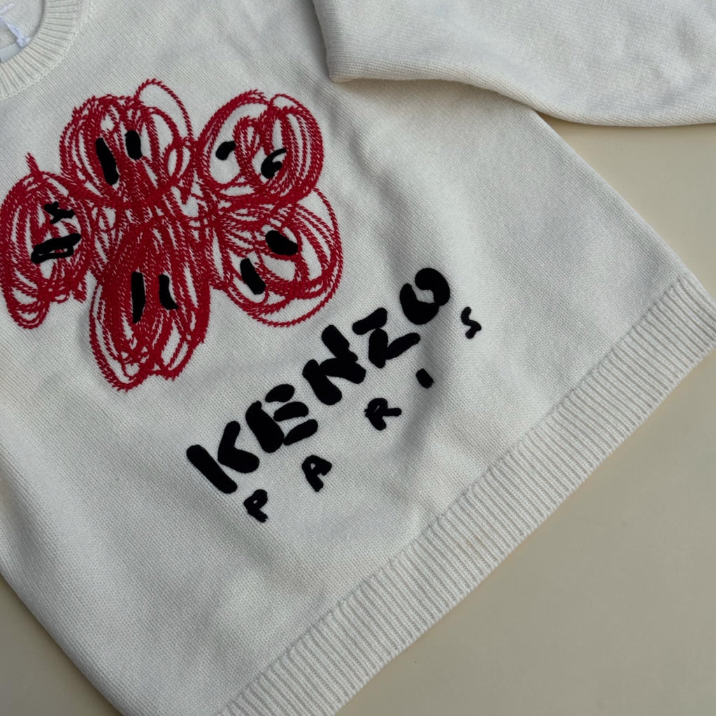 Pull Kenzo Paris Drawn Varsity – Blanc – M – Mixte — photo complémentaire 2