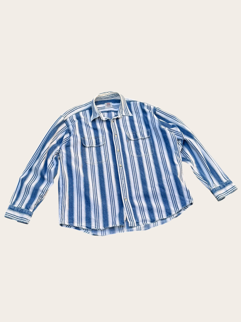 Veste Levi’s rayée – Bleu et blanc – XL – Mixte — vue principale