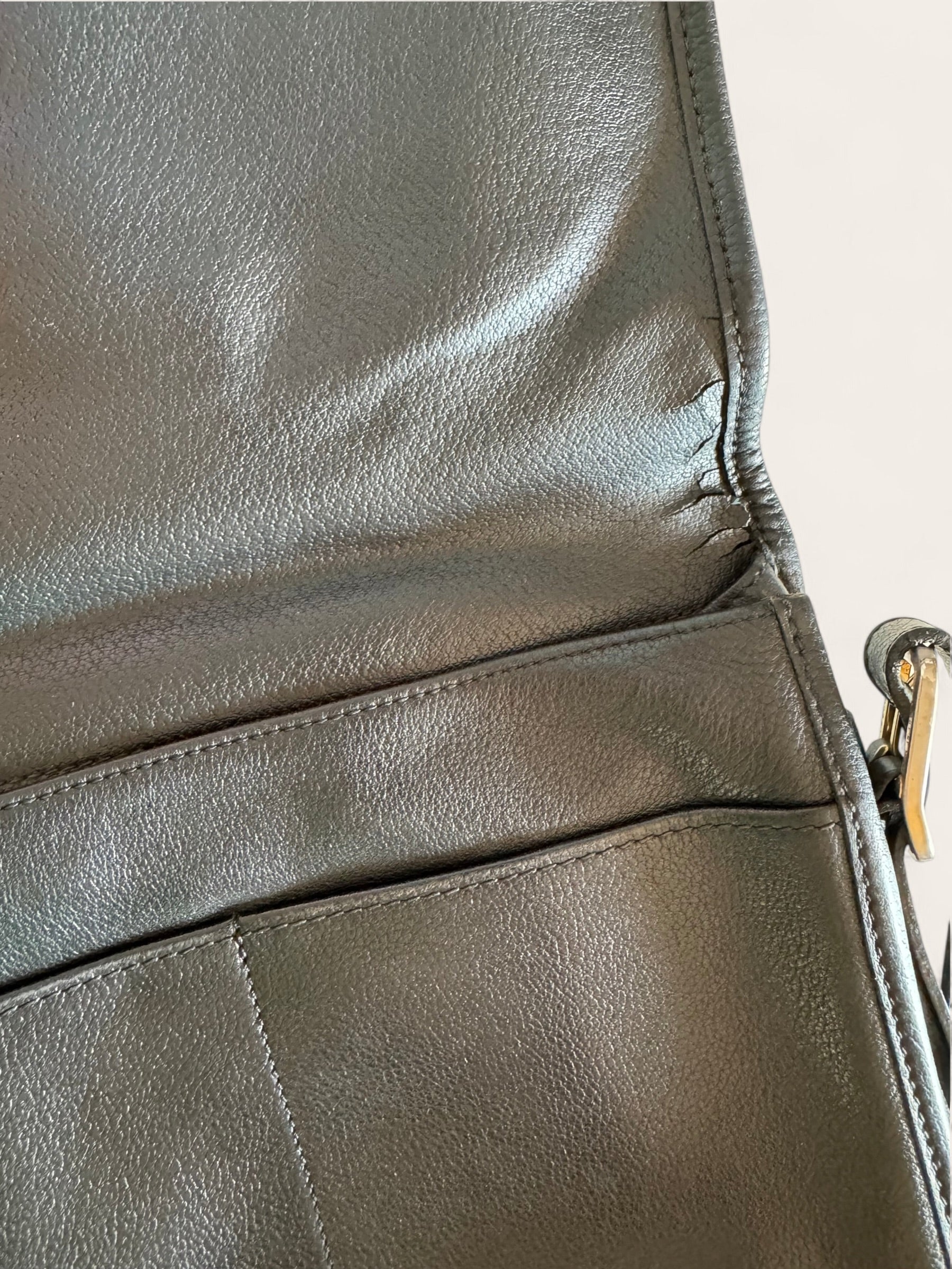 Sac bandoulière Longchamp Paris en cuir – Noir – Taille unique – Mixte – Vintage — photo complémentaire 6