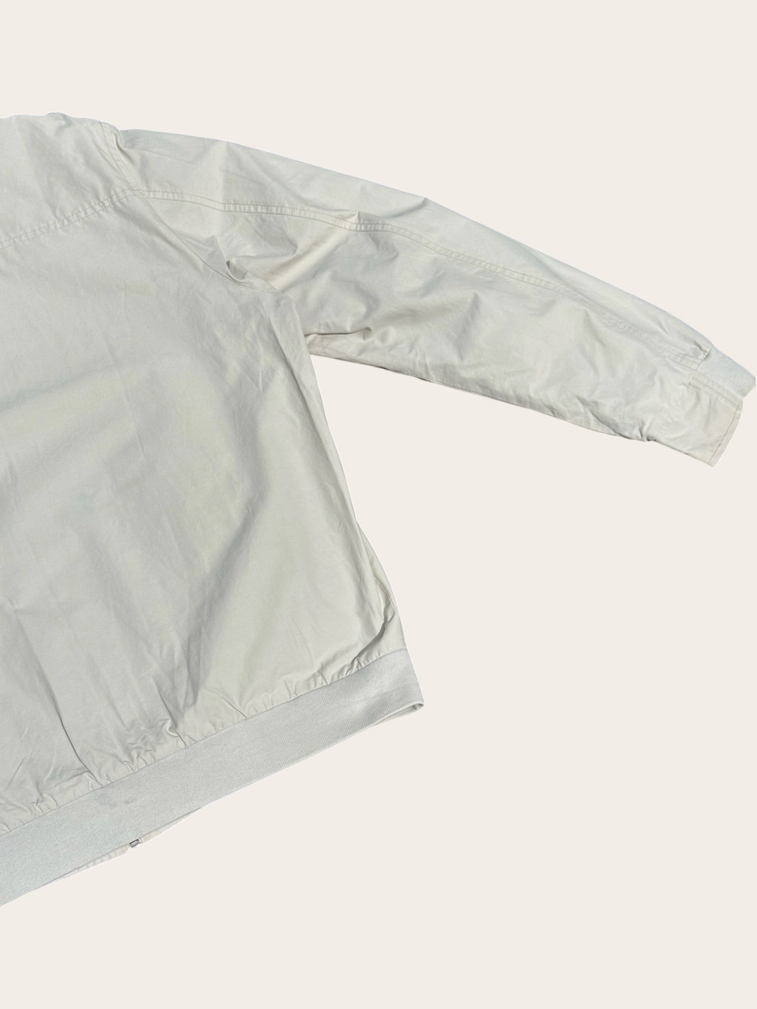 Blouson Lacoste Vintage Homme XL Beige Crème Bleu Ciel