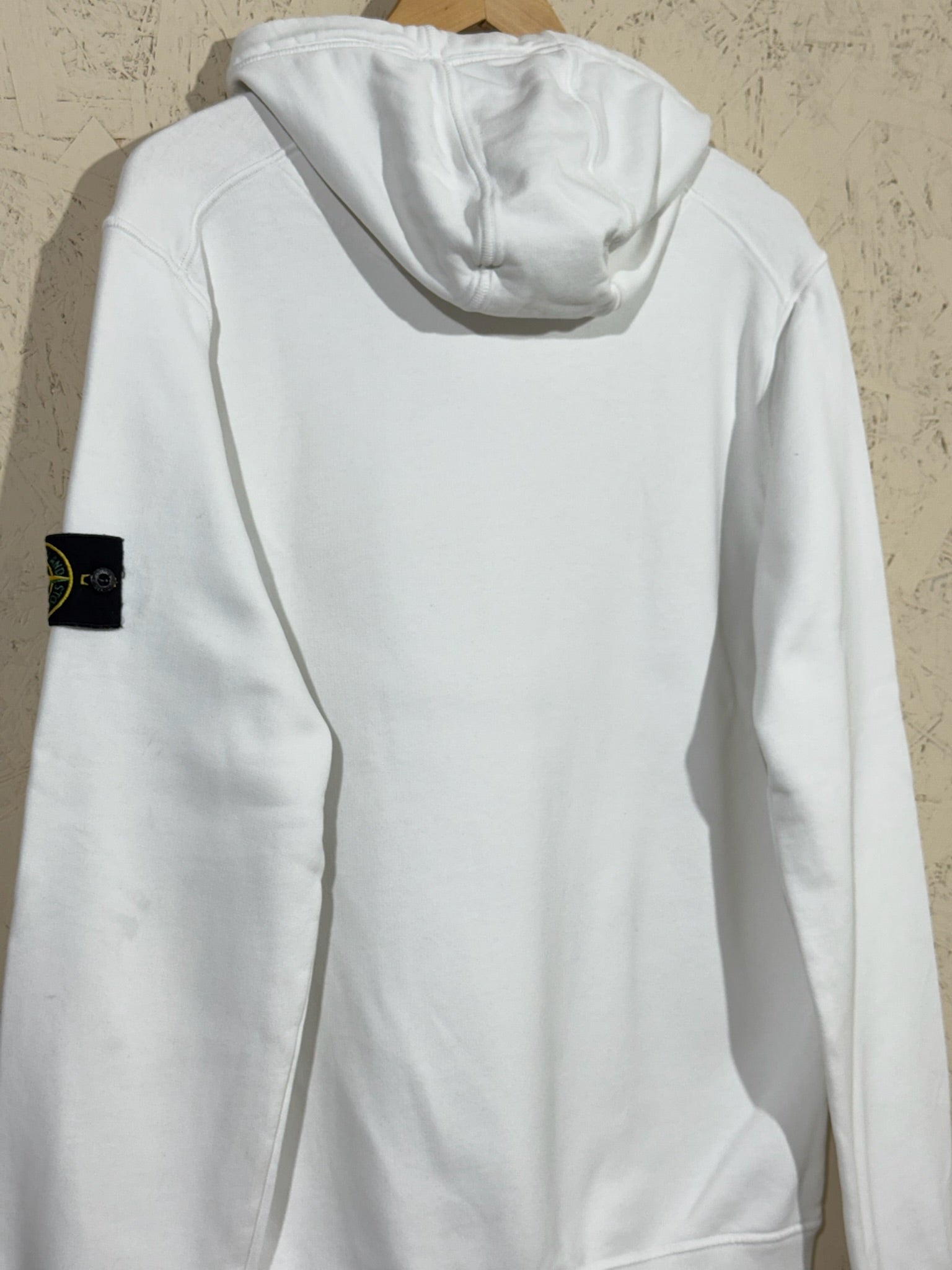 sweat Stone Island Blanc Badge – L - mixte