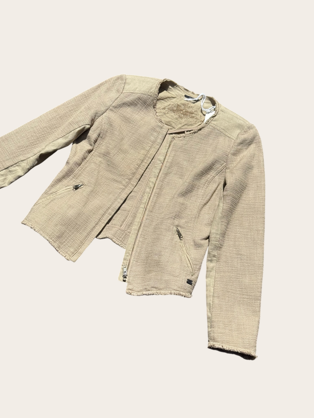 Veste IKKS texturée – Beige – T.38 – Femme — vue principale
