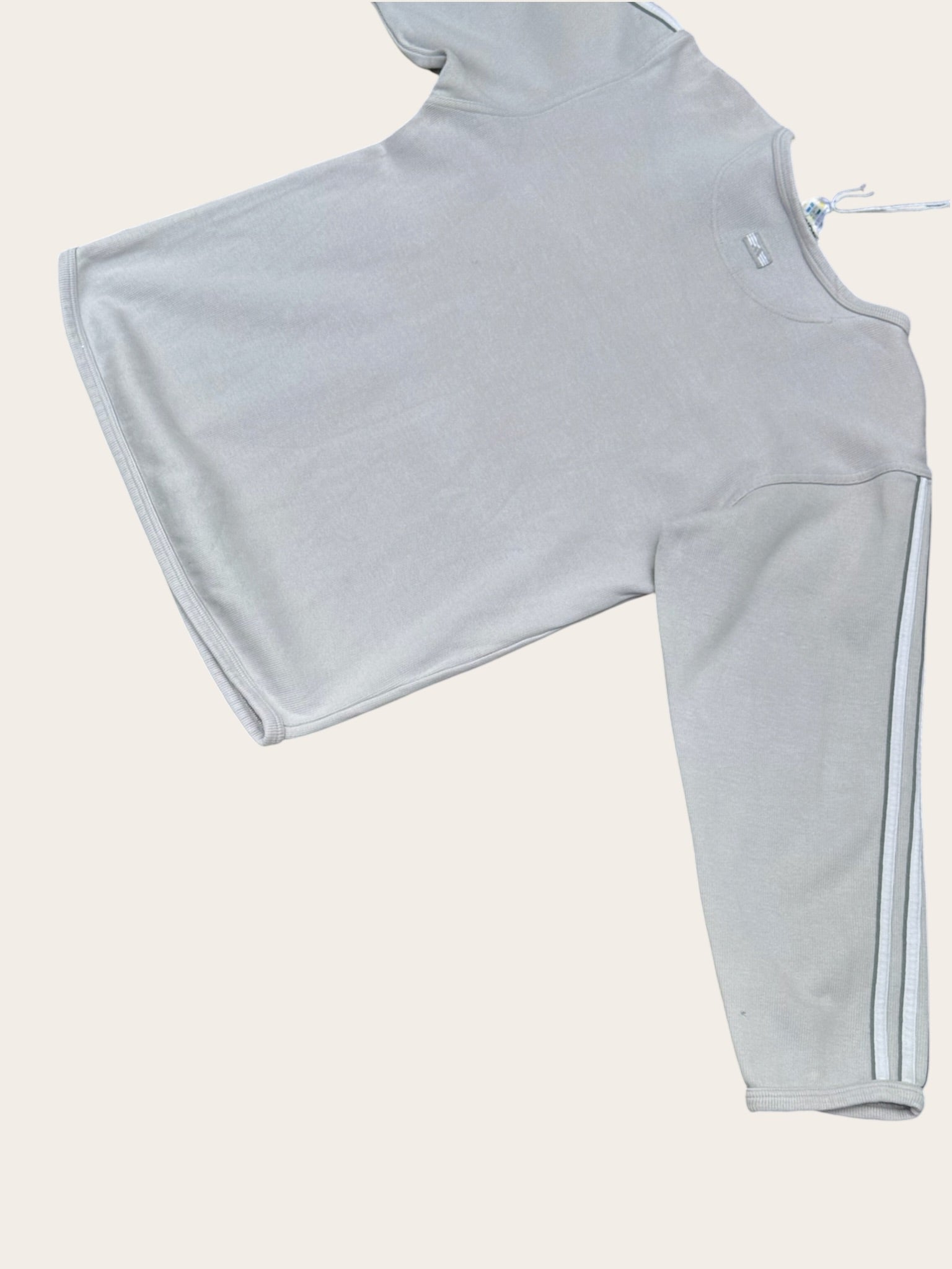 PULL ADIDAS VINTAGE 3 BANDES BEIGE Y2K M FEMME