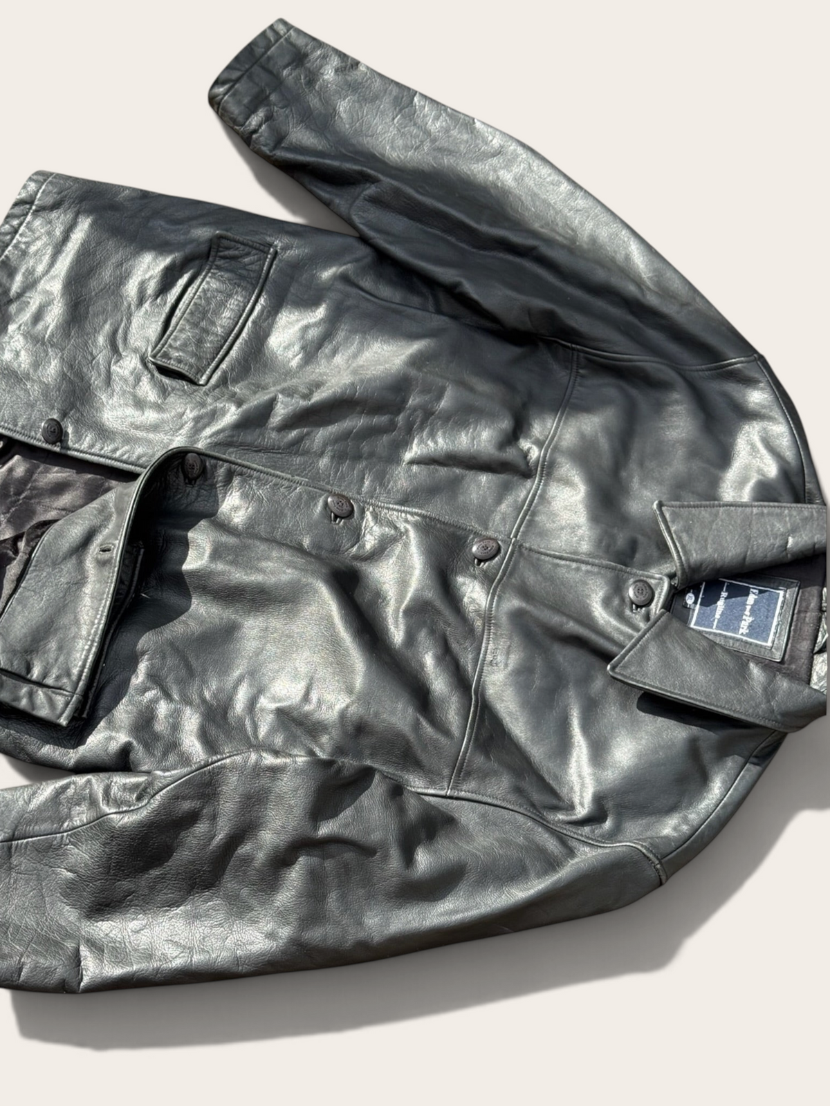 Veste en cuir – Eden Park – XL – Homme – Vintage