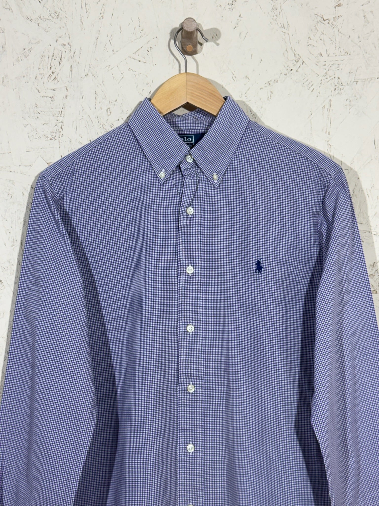chemise Carreaux Polo Ralph Lauren Violet/Blanc – M - mixte