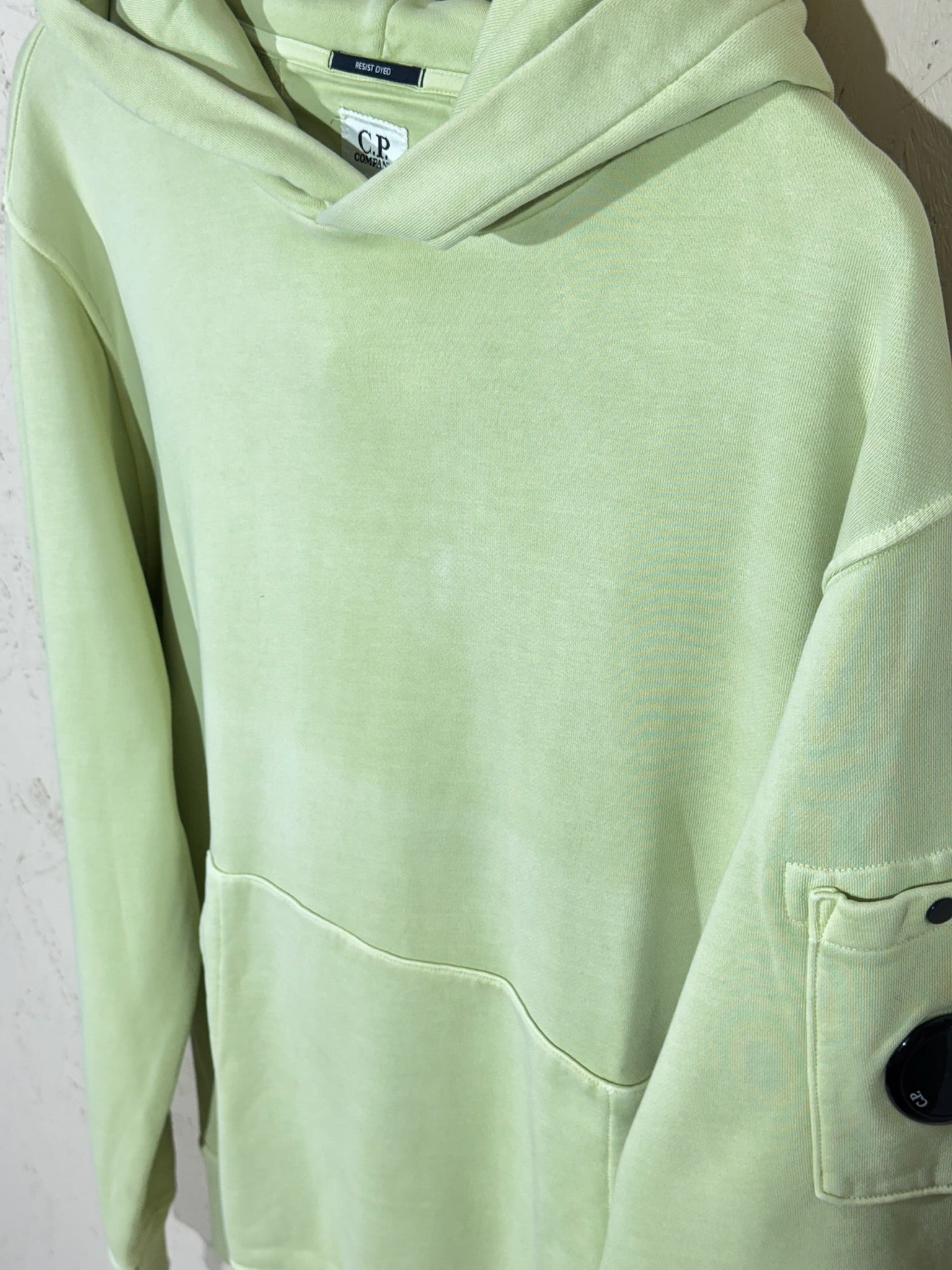 Sweat à Capuche C.P. Company Lens Vert Clair M Mixte