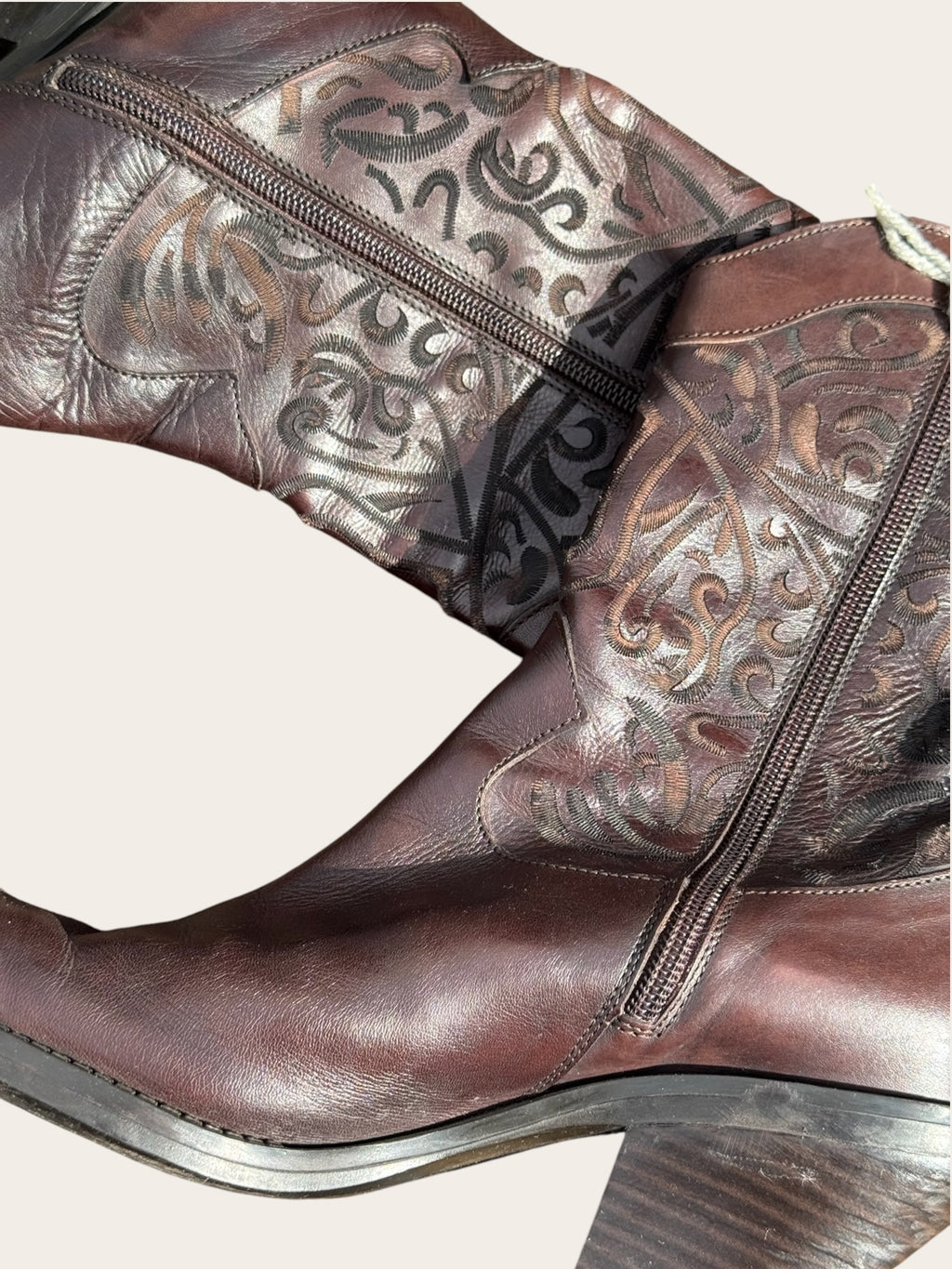 Santiags Donna Piu en cuir – Marron – T.39 – Femme — photo complémentaire 4