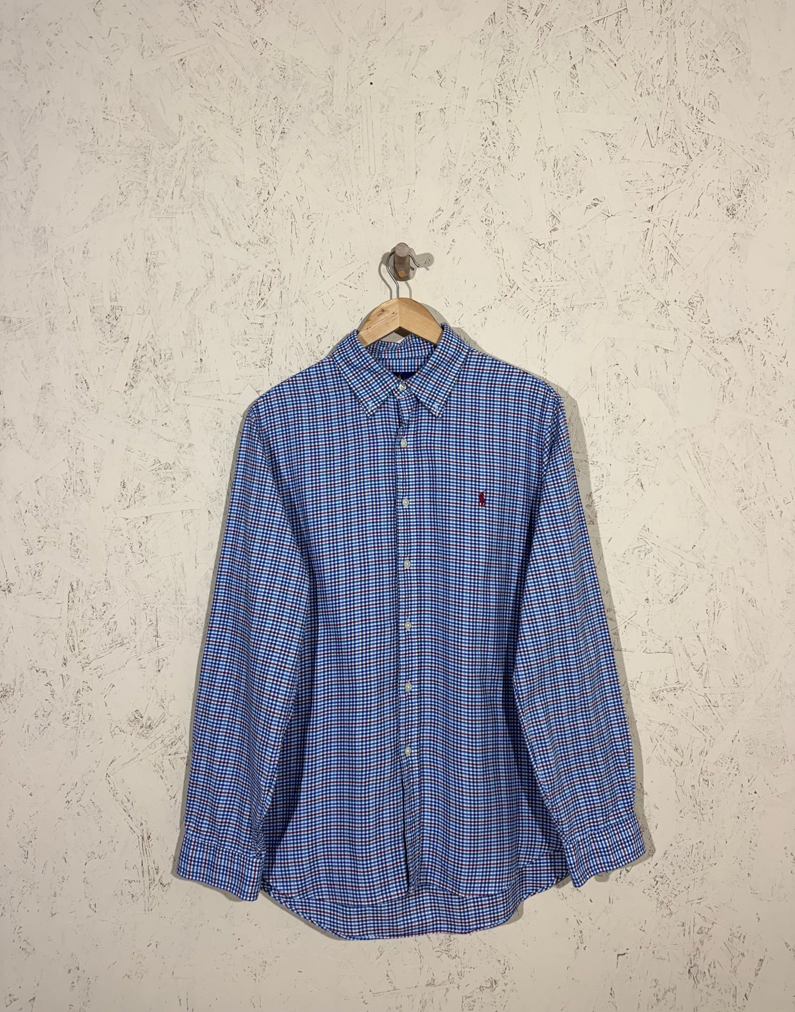 Chemise Carreaux Ralph Lauren Bleu/Rouge – L - mixte