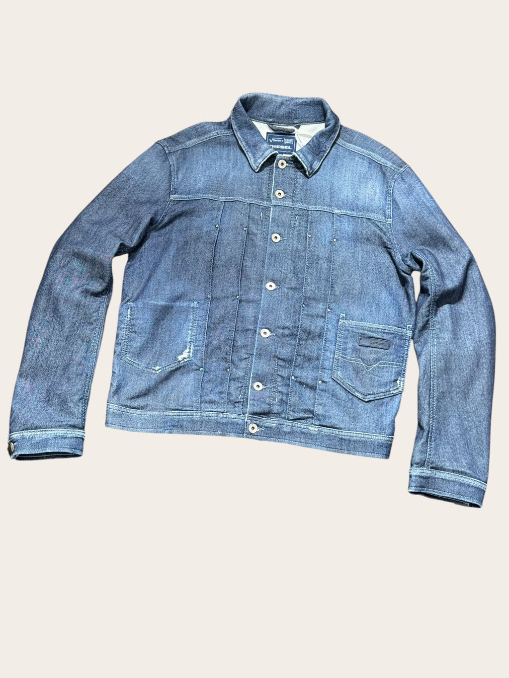 Veste Diesel en jean – Bleu brut – XL – Femme — vue principale