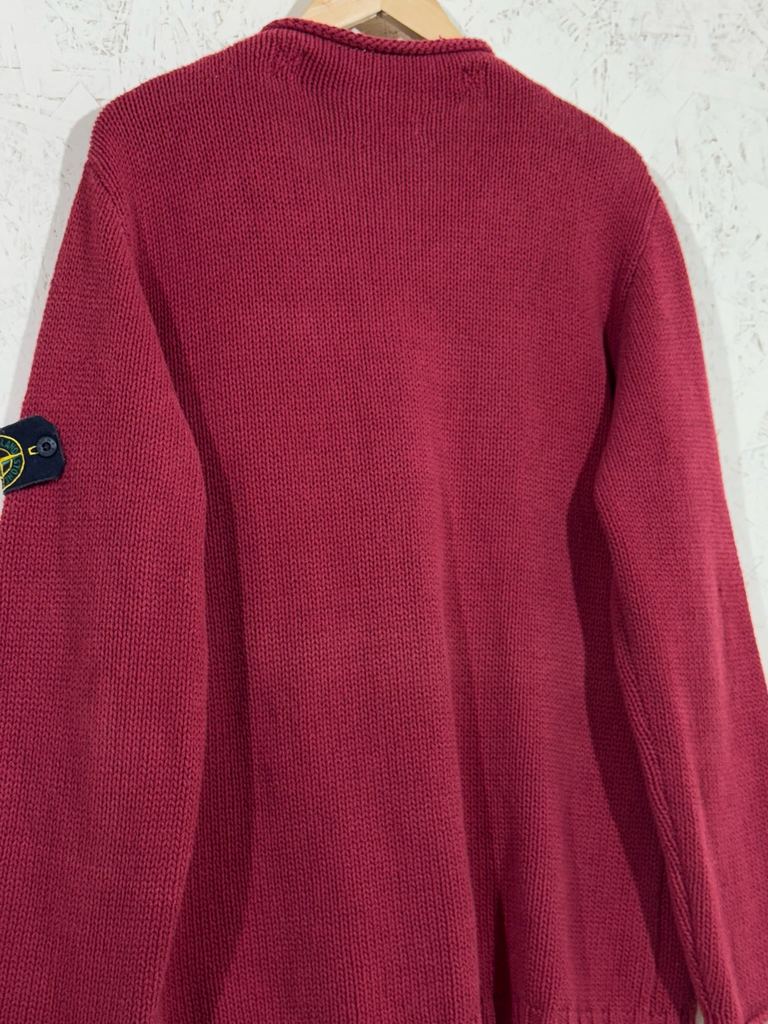 Pull Stone Island Bordeaux Vintage L Mixte