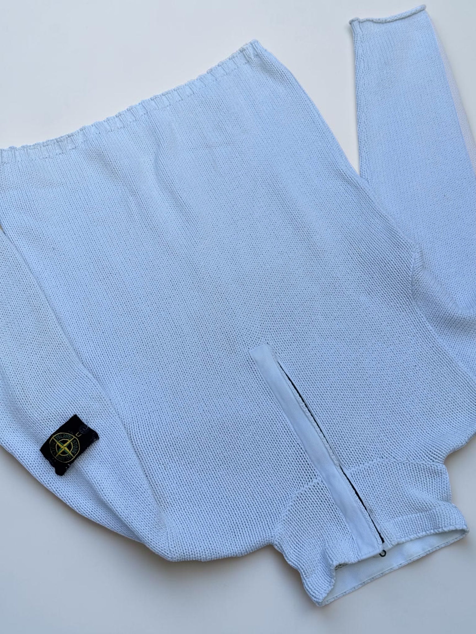 PULL zip STONE ISLAND blanc – L - Mixte
