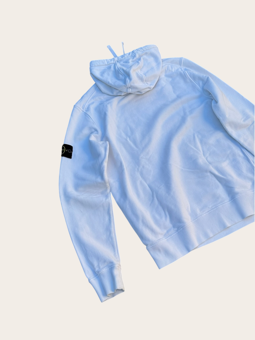 Sweat à capuche Stone Island – Blanc – L – Mixte — photo complémentaire 4