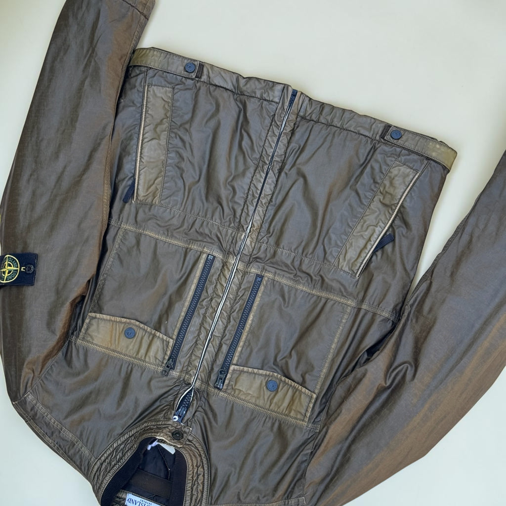 Veste Stone Island Utility Jacket – Olive métallisé – L – Mixte — photo complémentaire 3