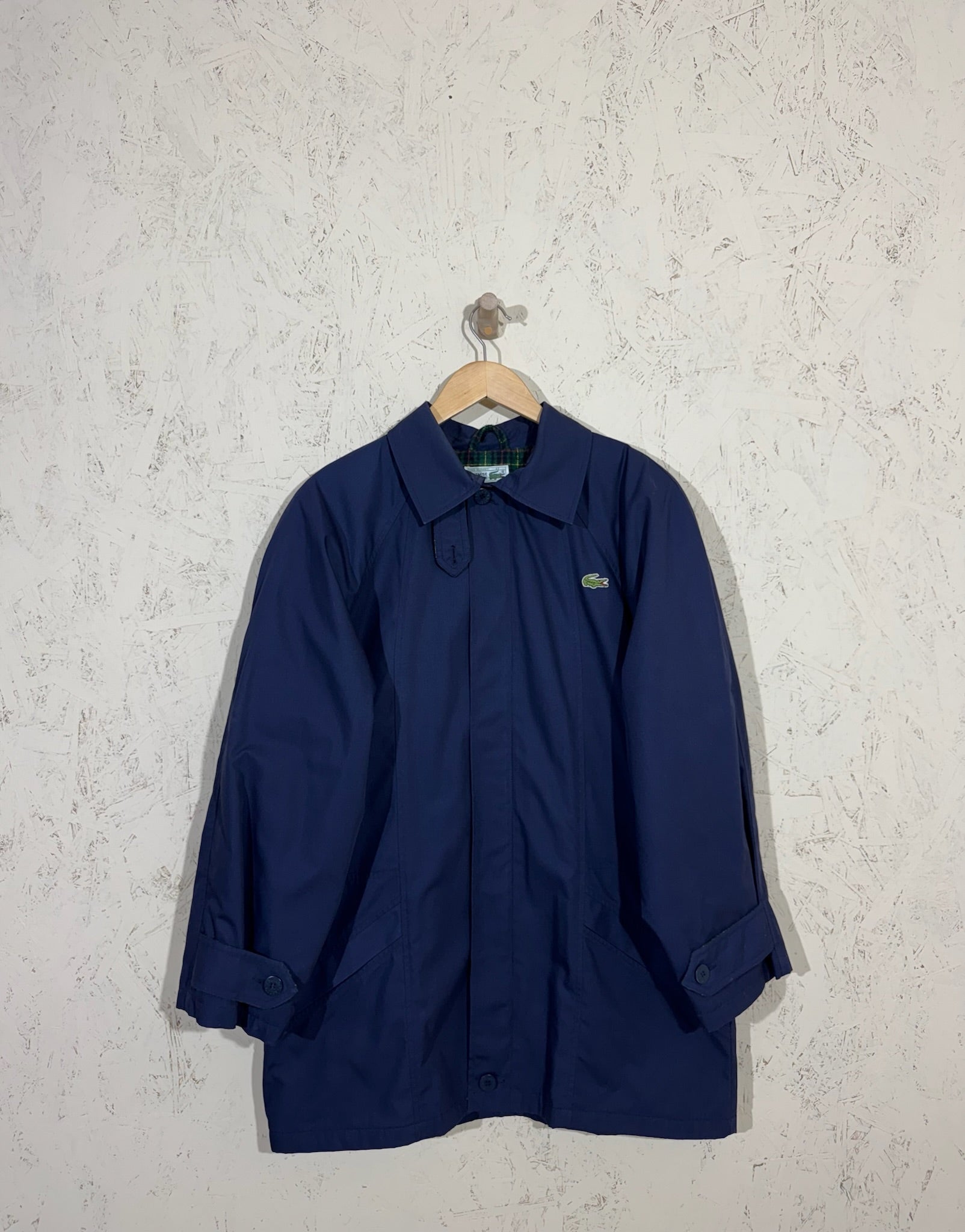 Veste Lacoste Imperméable Bleu Marine – M - Vintage - mixte