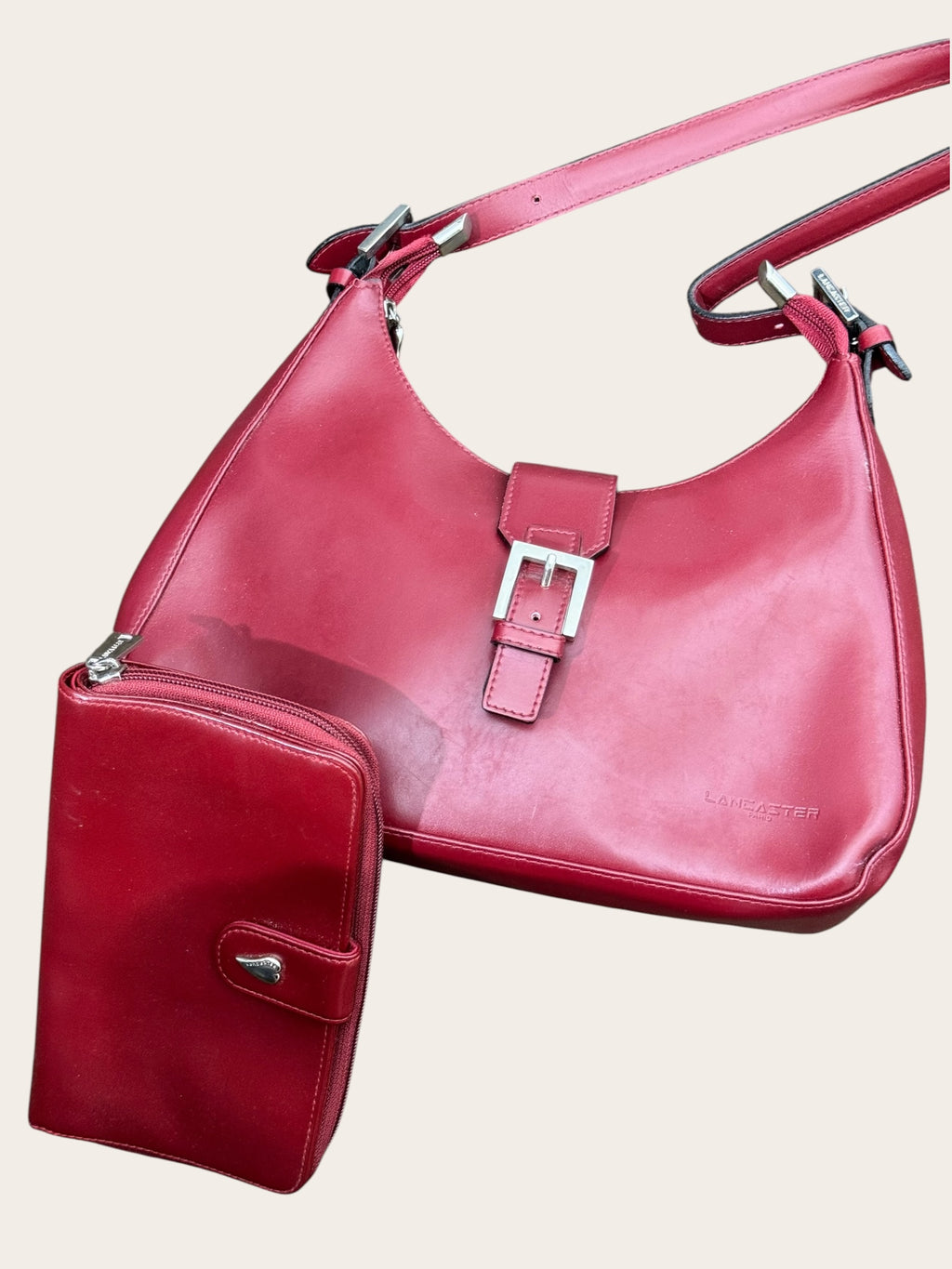 Ensemble Lancaster sac et porte-monnaie – Rouge – Taille unique – Femme — vue principale