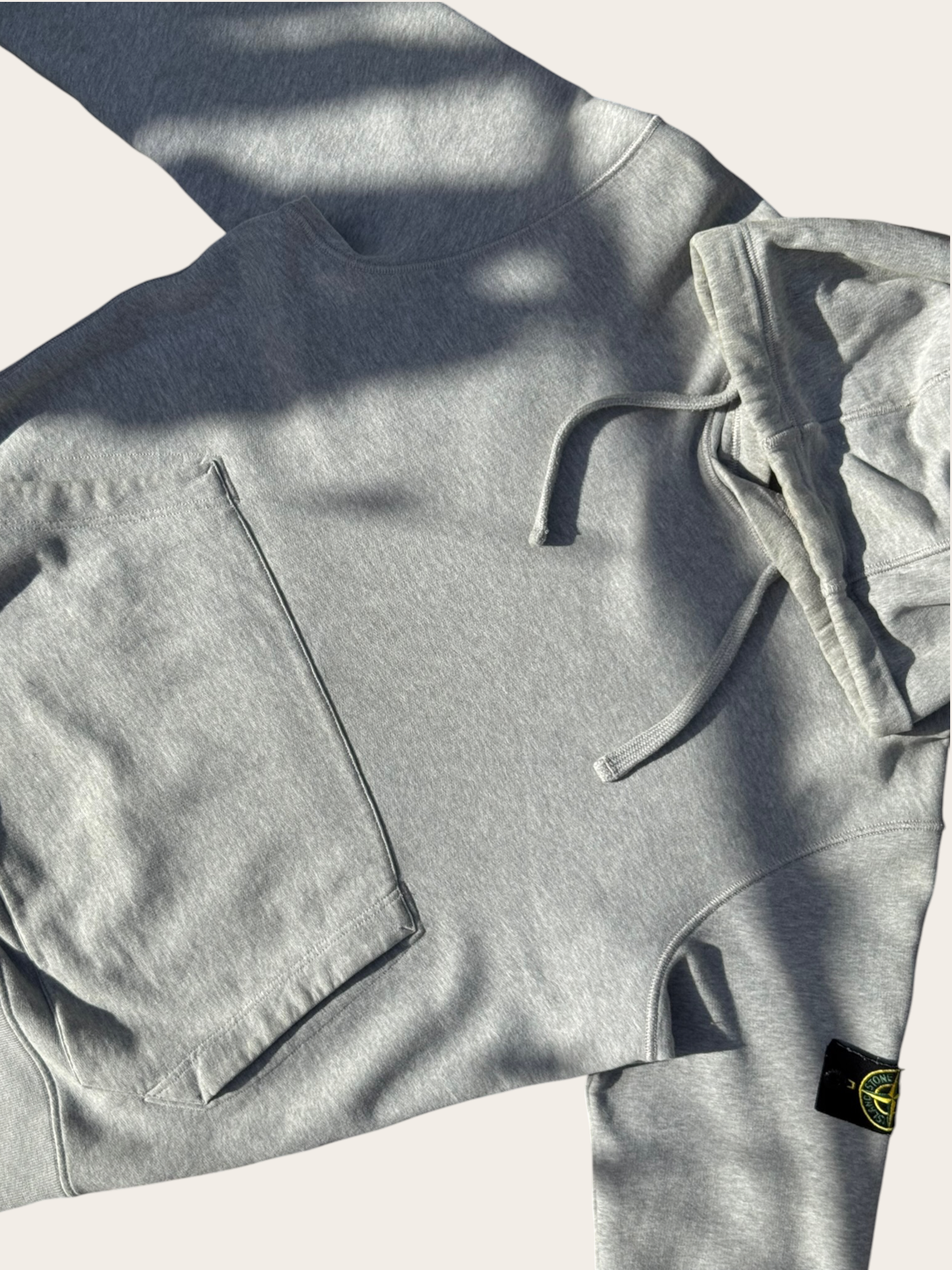 Stone Island Sweat à capuche Gris clair L Mixte
