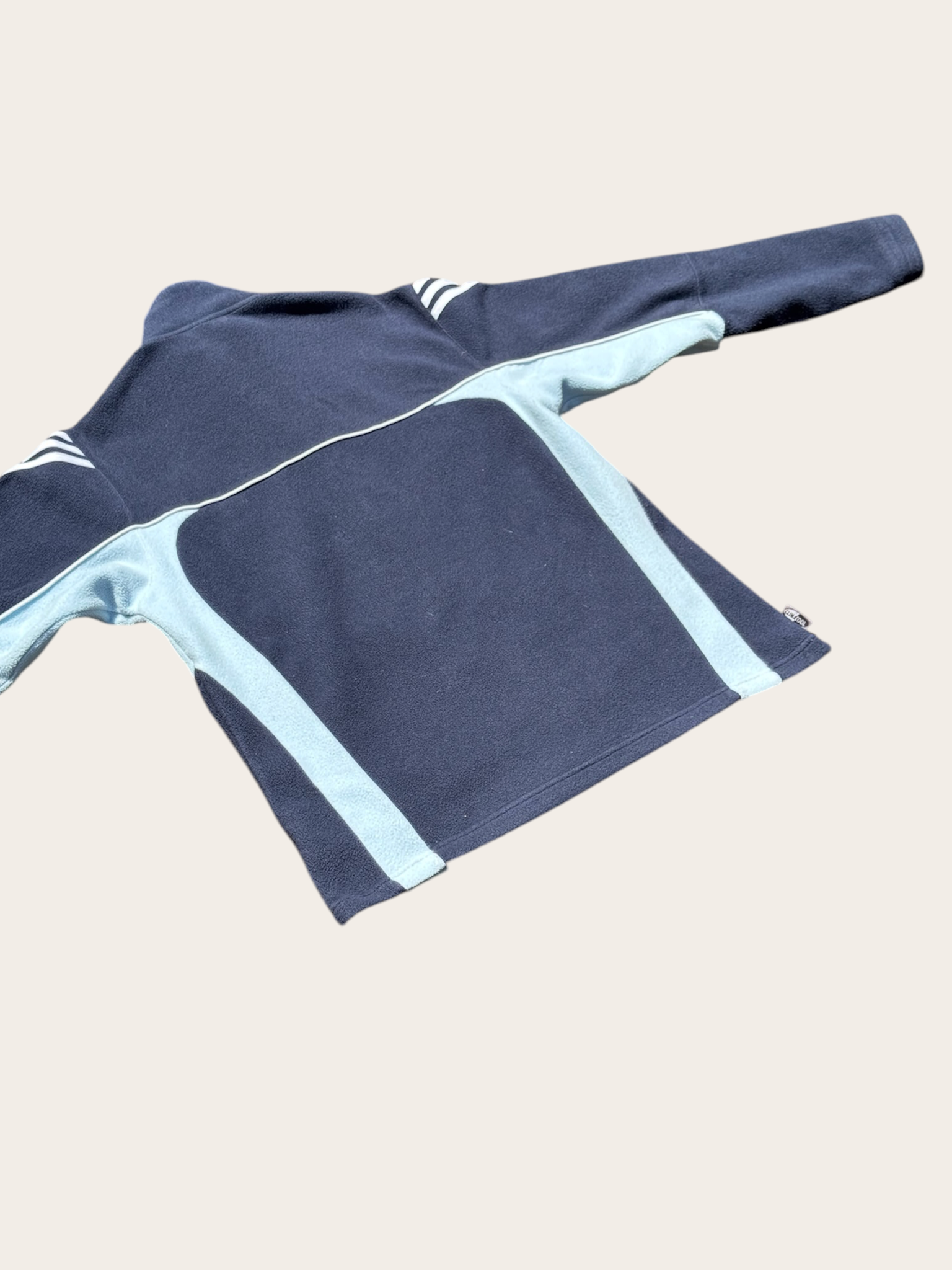 Veste Polaire Adidas Bleu Marine Bleu Clair Taille M Homme