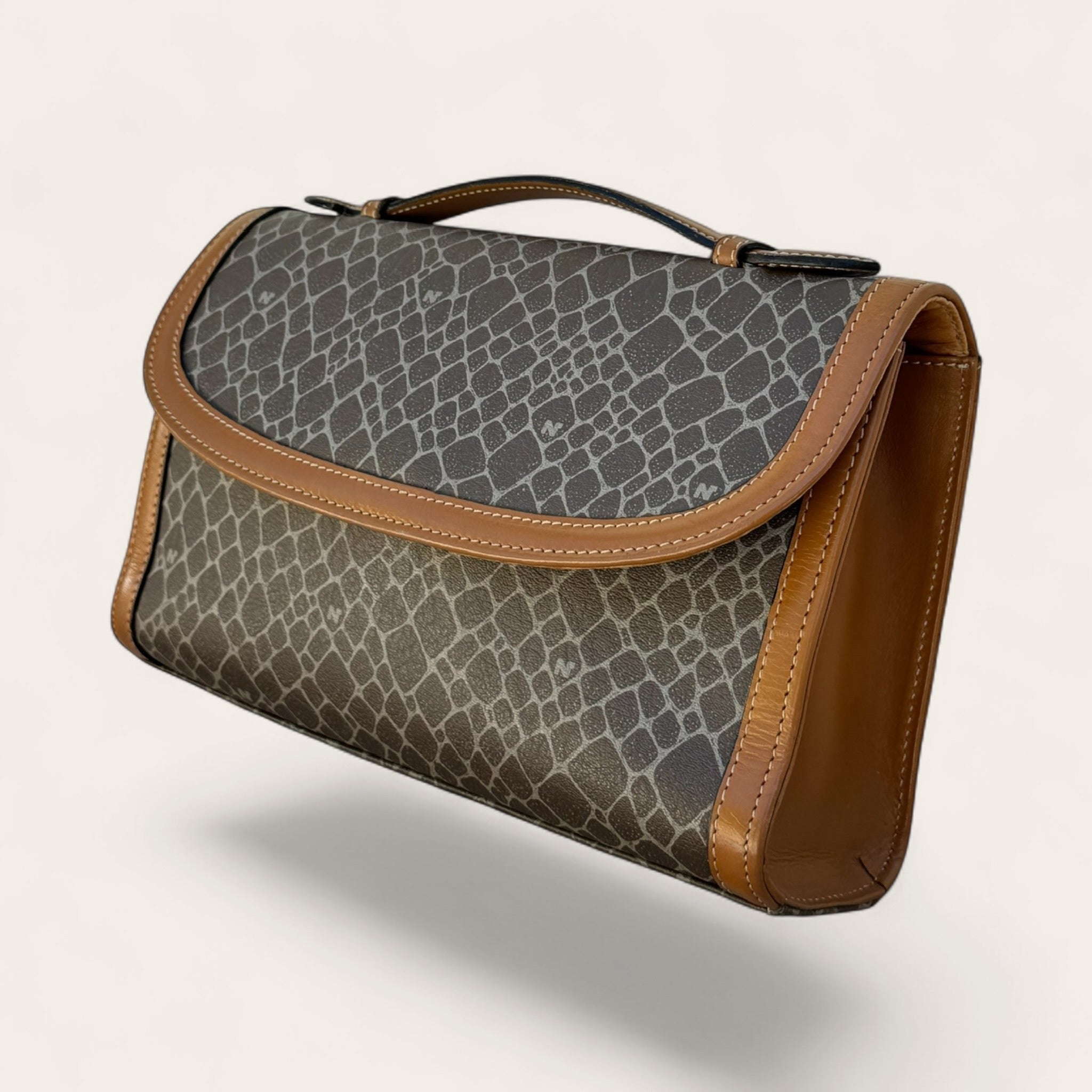 Sac Nina Ricci Toile Monogramme – Camel – Taille unique – Mixte – Vintage années 90 — photo complémentaire 2