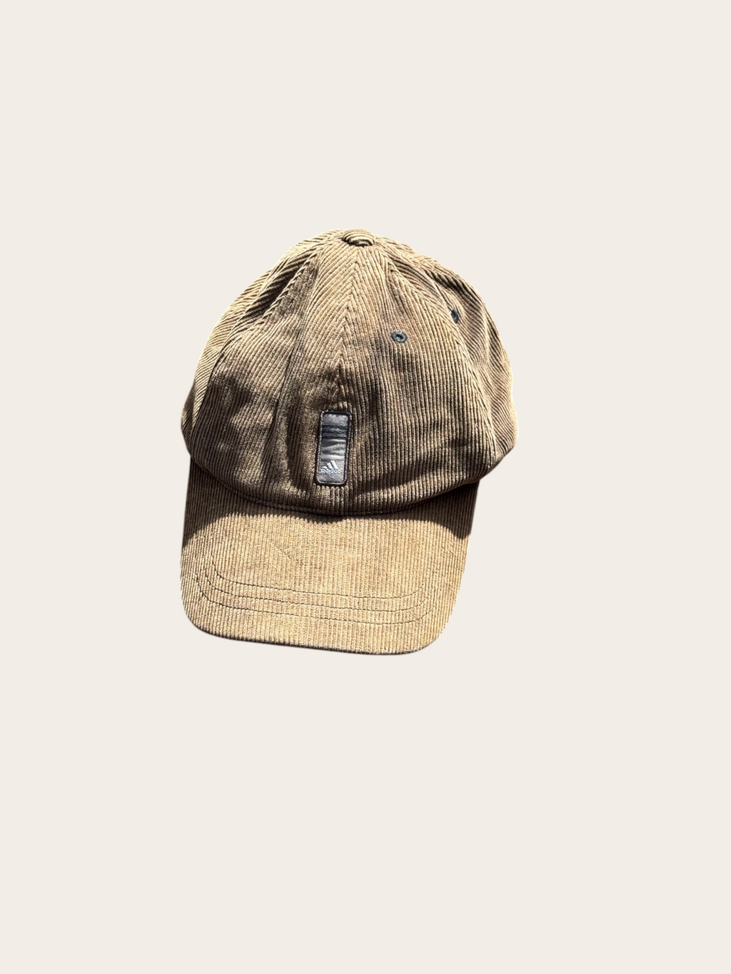 Casquette Adidas en velours côtelé – Marron – Taille unique – Mixte – Vintage — vue principale