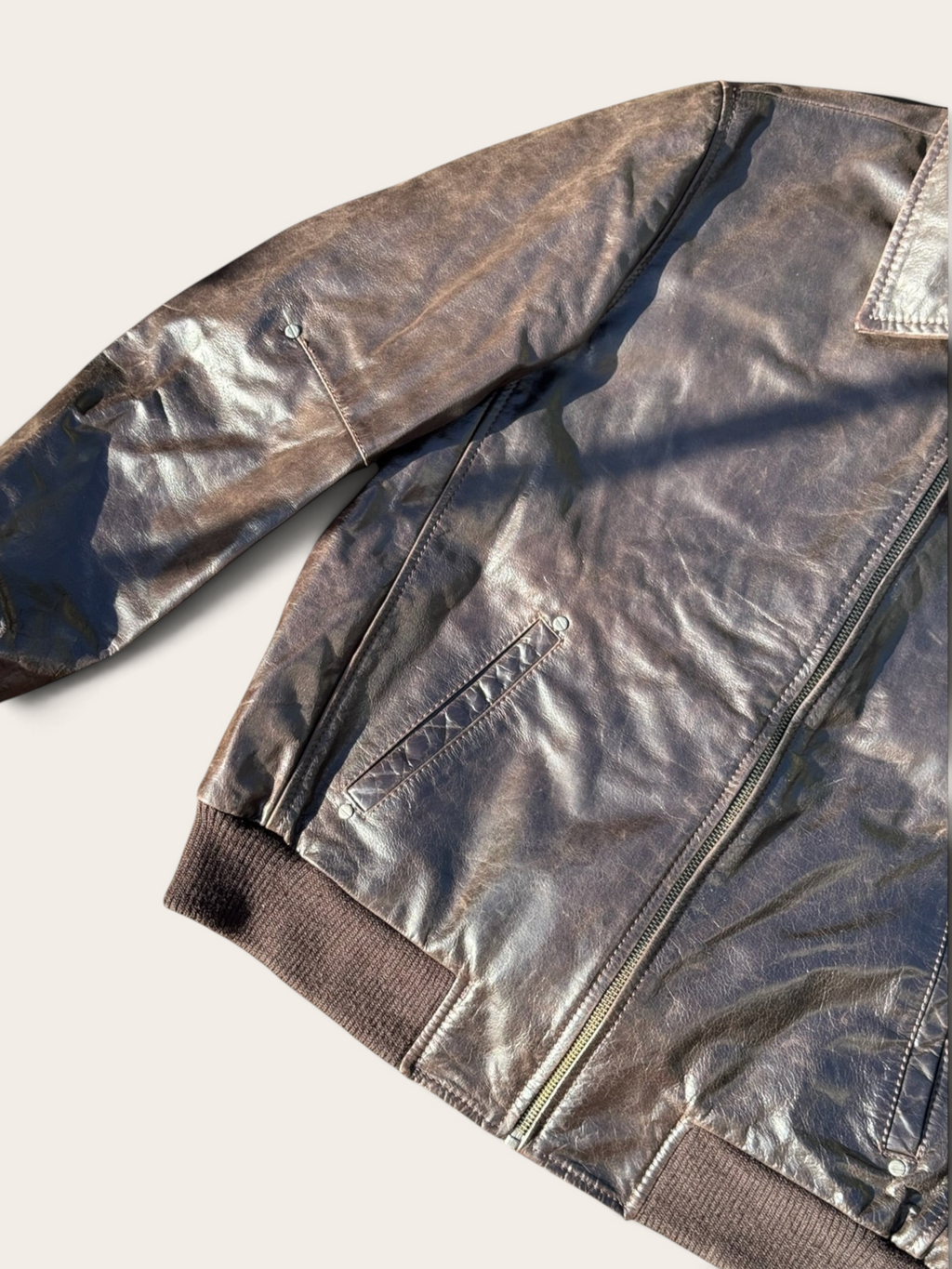 Bomber en cuir – Redskins – 3XL – Homme – Vintage