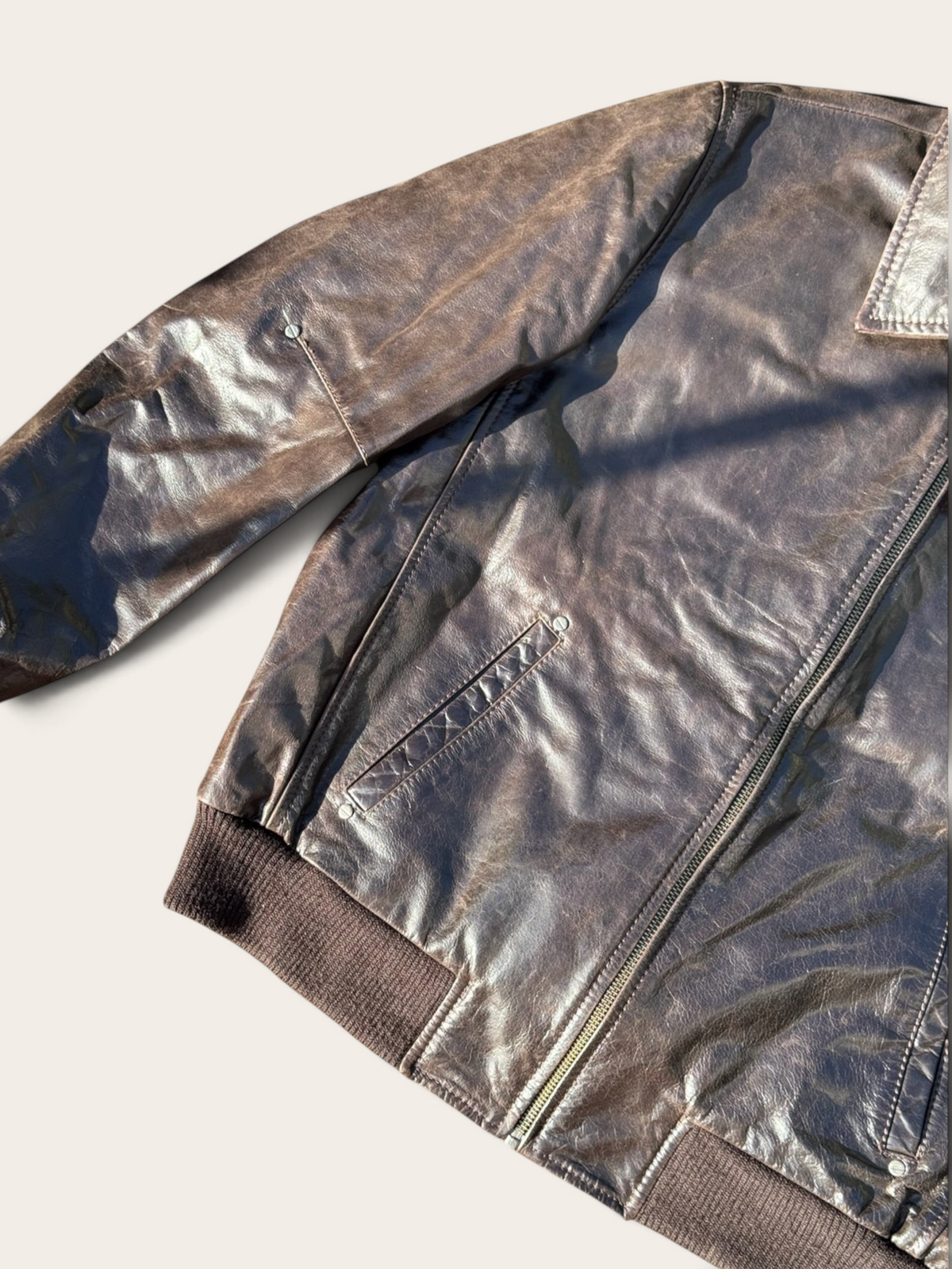 Bomber en cuir – Redskins – 3XL – Homme – Vintage