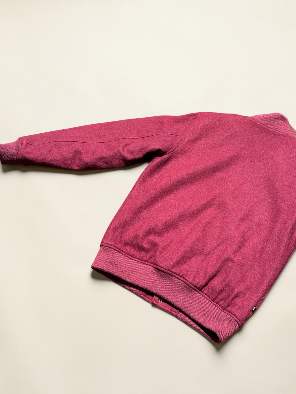 Veste varsity Obey en laine matelassée – Bordeaux – S – Homme — photo complémentaire 4