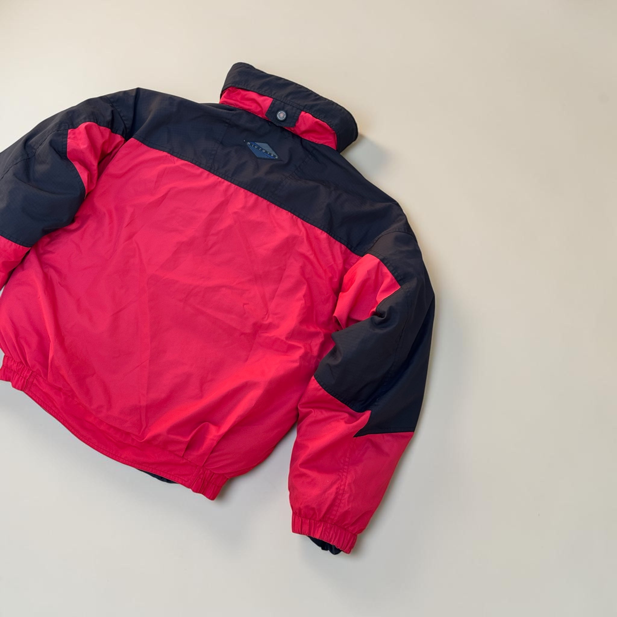 VESTE COLUMBIA OUTDOOR COLORBLOCK ROUGE NOIR – M - vintage - mixte
